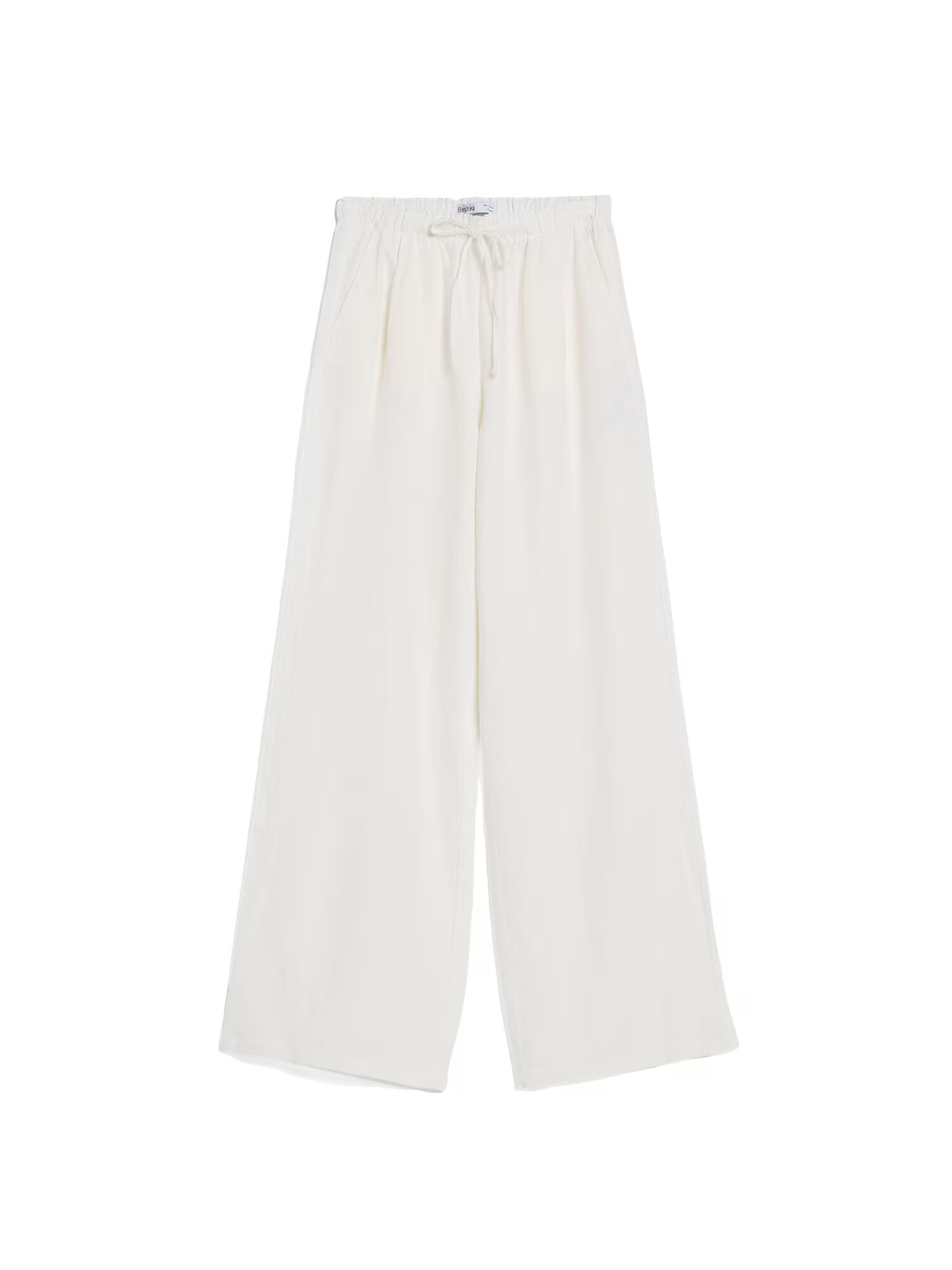 Bershka Pantaloni alb natural - Pled.ro