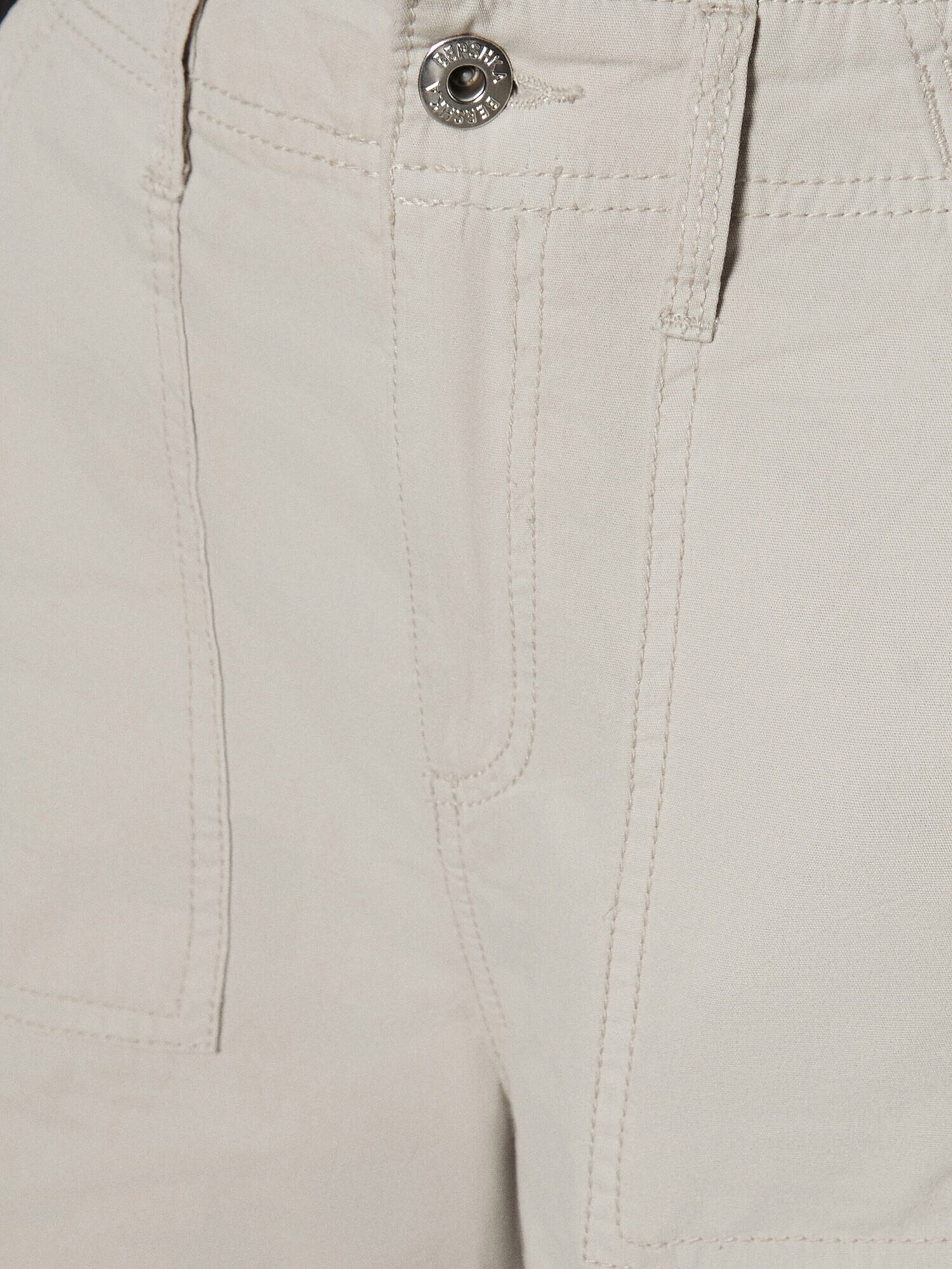 Bershka Pantaloni cu buzunare bej - Pled.ro