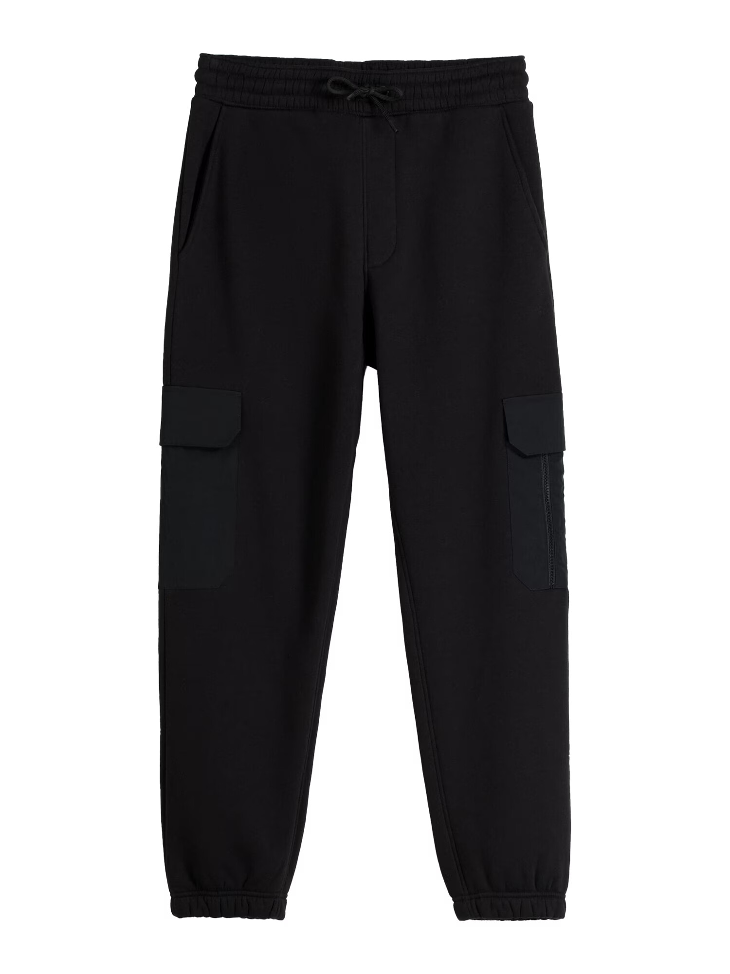 Bershka Pantaloni cu buzunare negru - Pled.ro