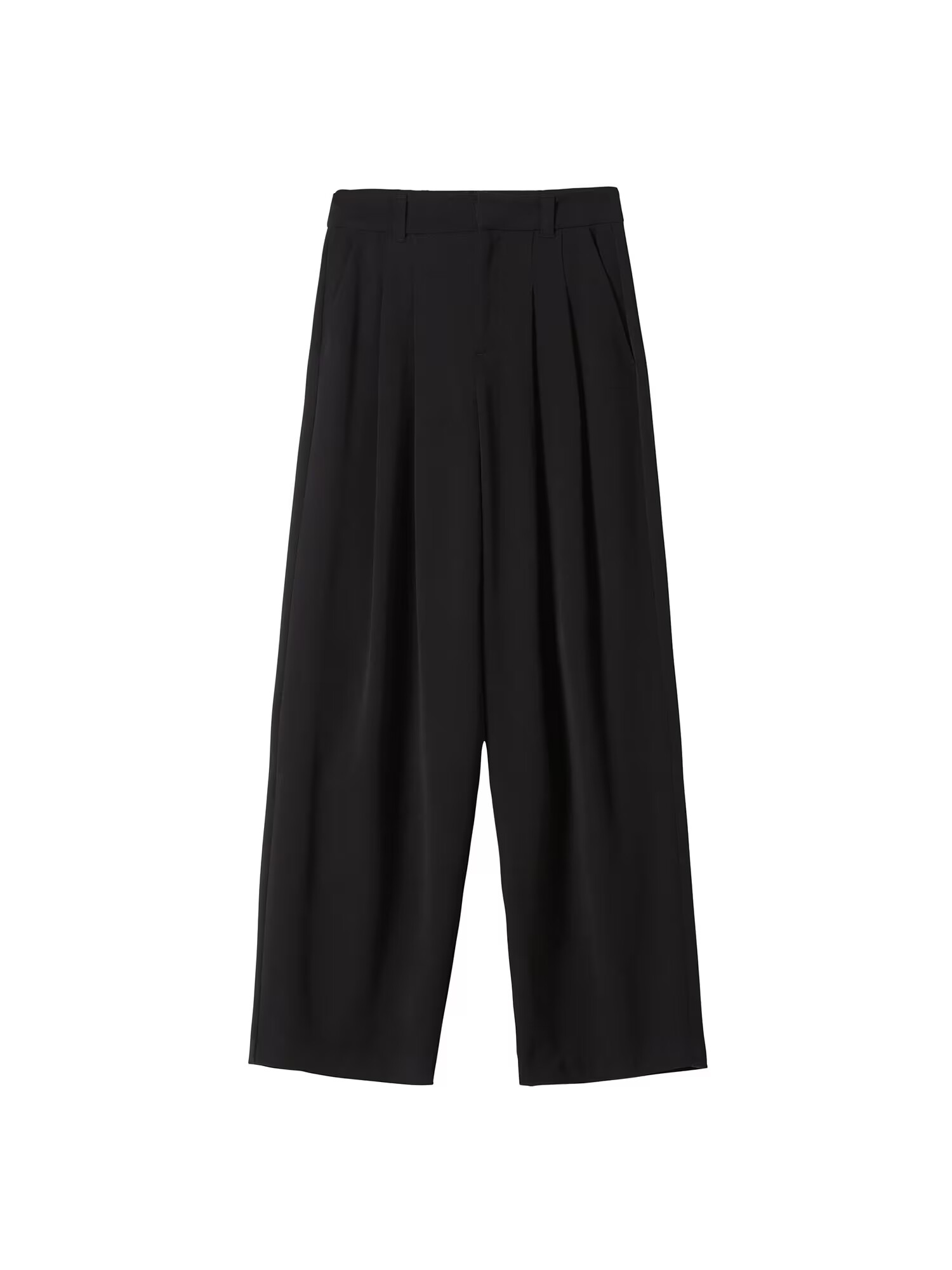 Bershka Pantaloni cutați negru - Pled.ro