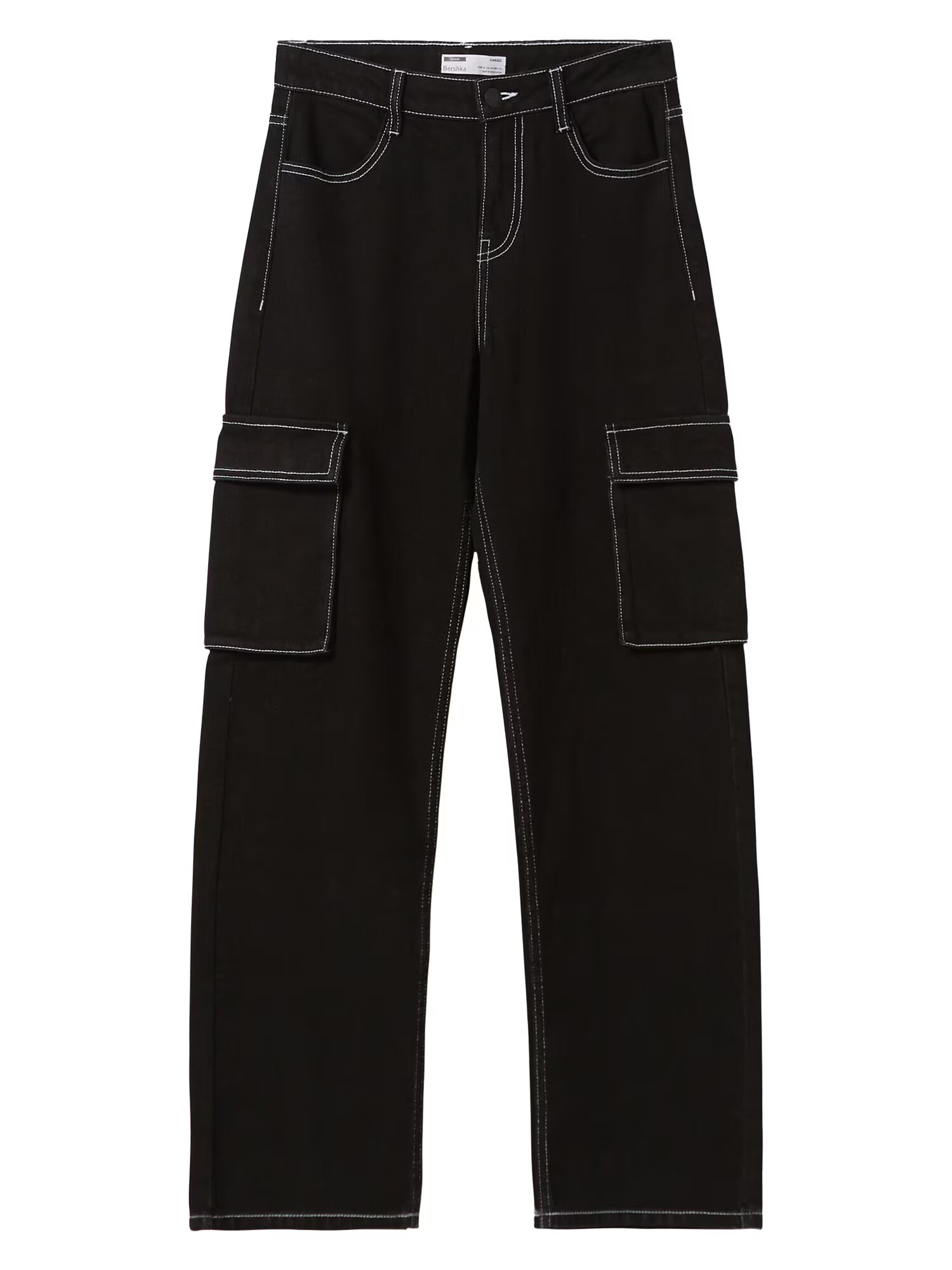 Bershka Pantaloni eleganți negru - Pled.ro