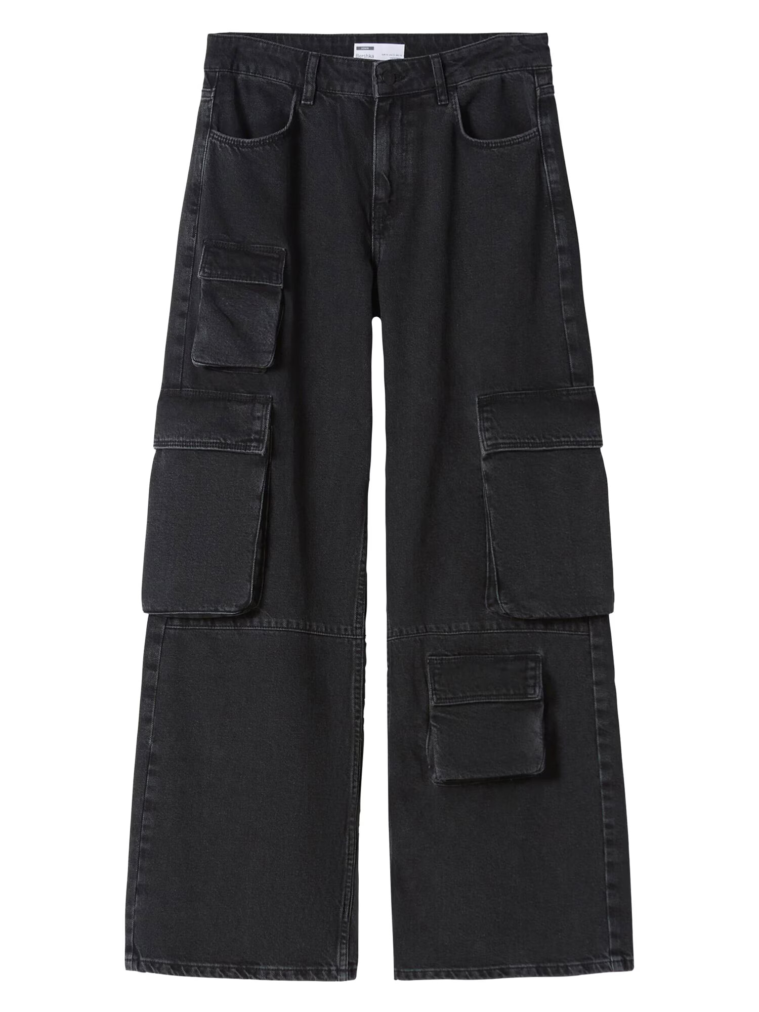 Bershka Pantaloni eleganți negru - Pled.ro