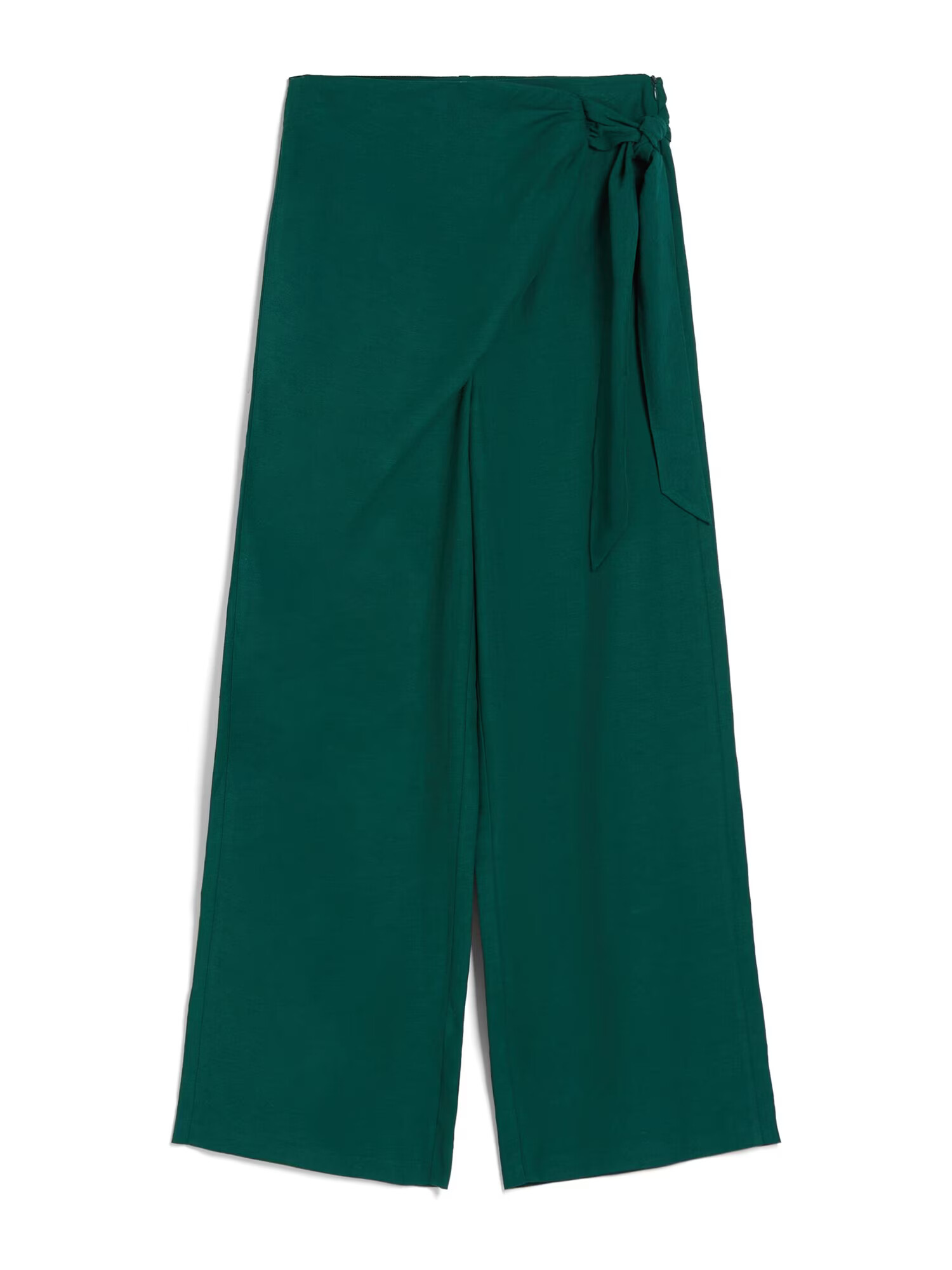 Bershka Pantaloni verde smarald - Pled.ro