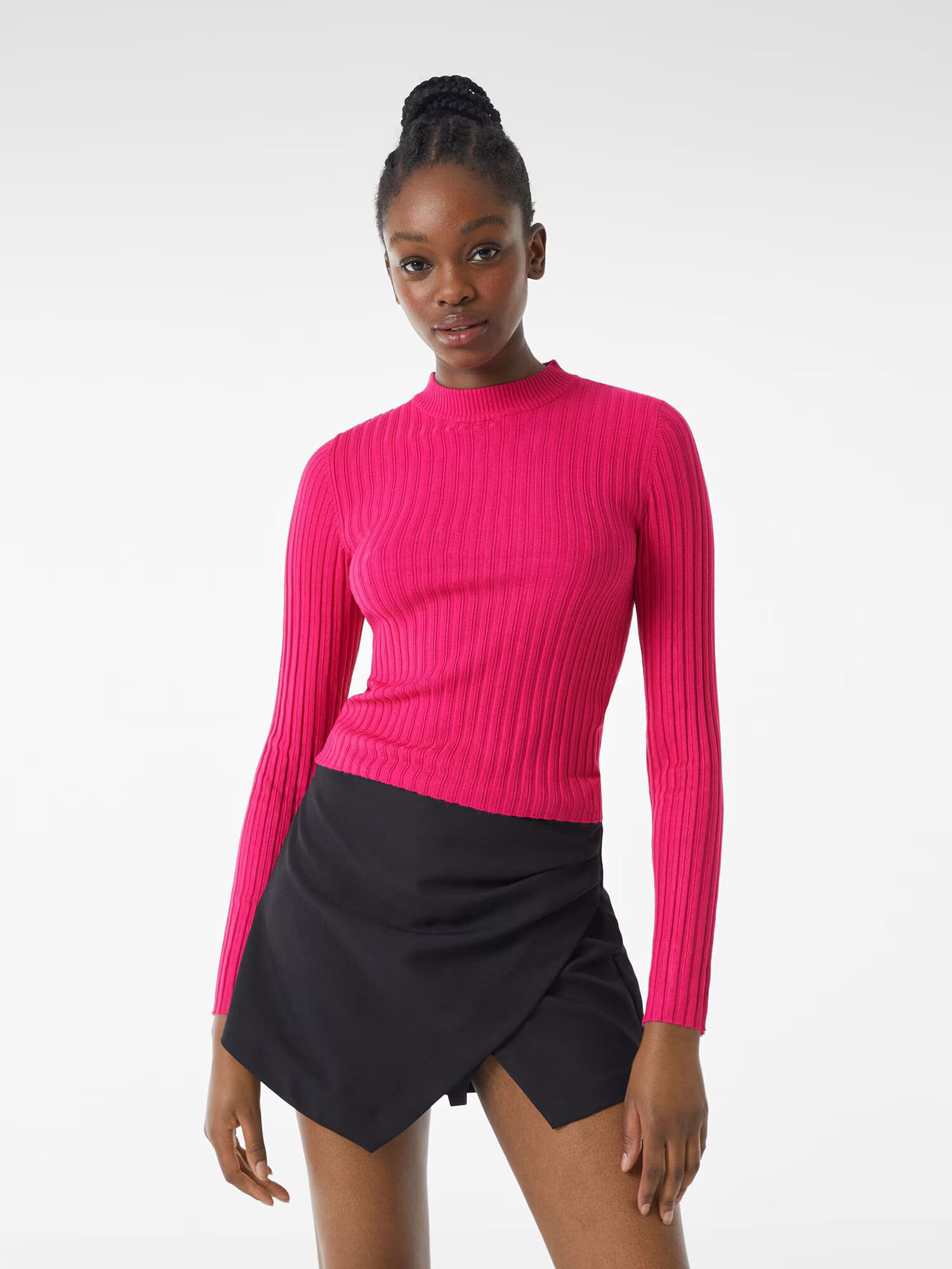 Bershka Pulover fucsia - Pled.ro