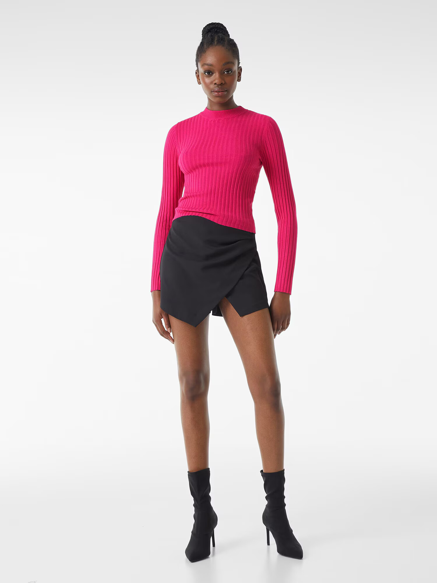 Bershka Pulover fucsia - Pled.ro