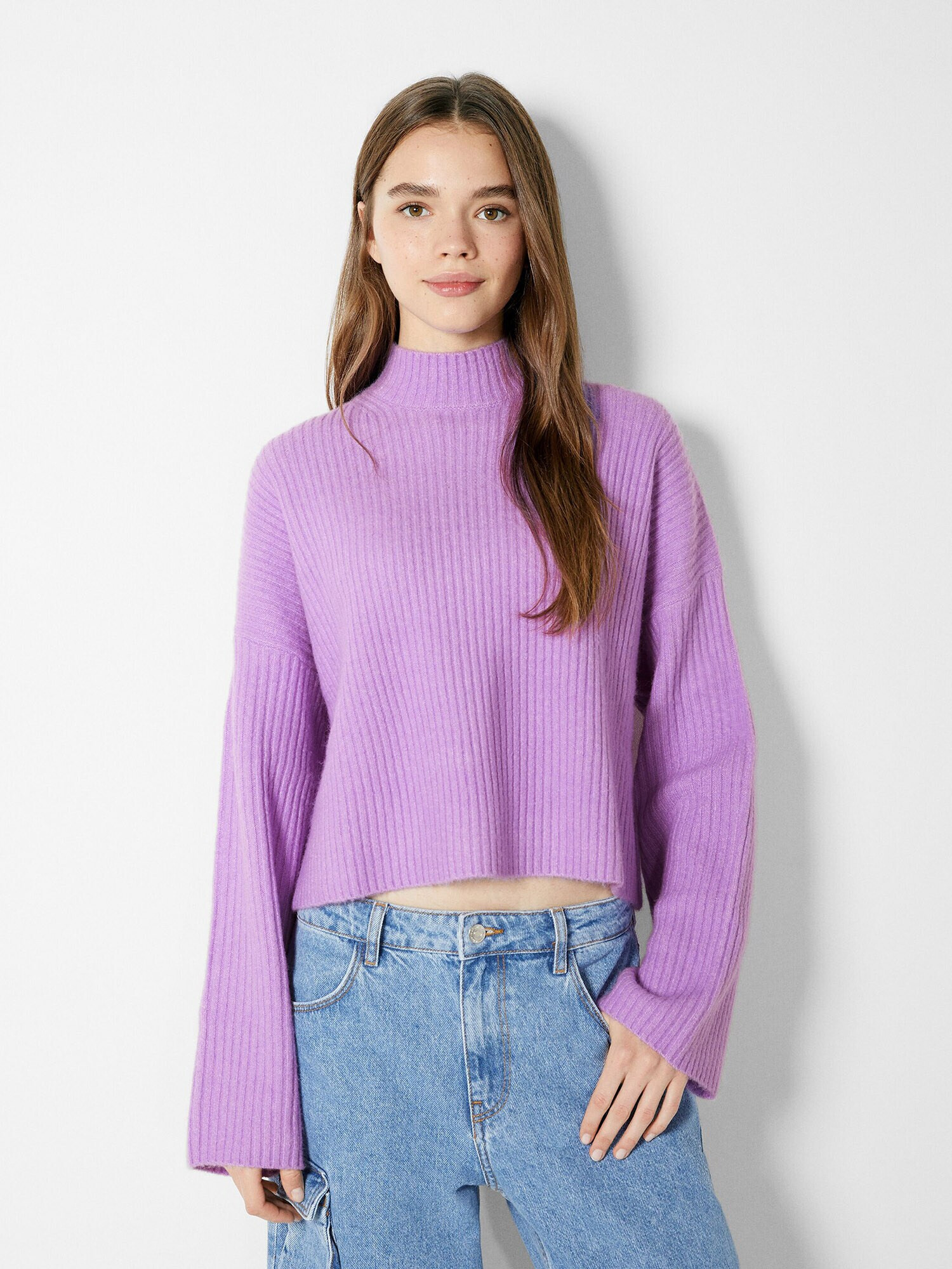 Bershka Pulover mauve - Pled.ro