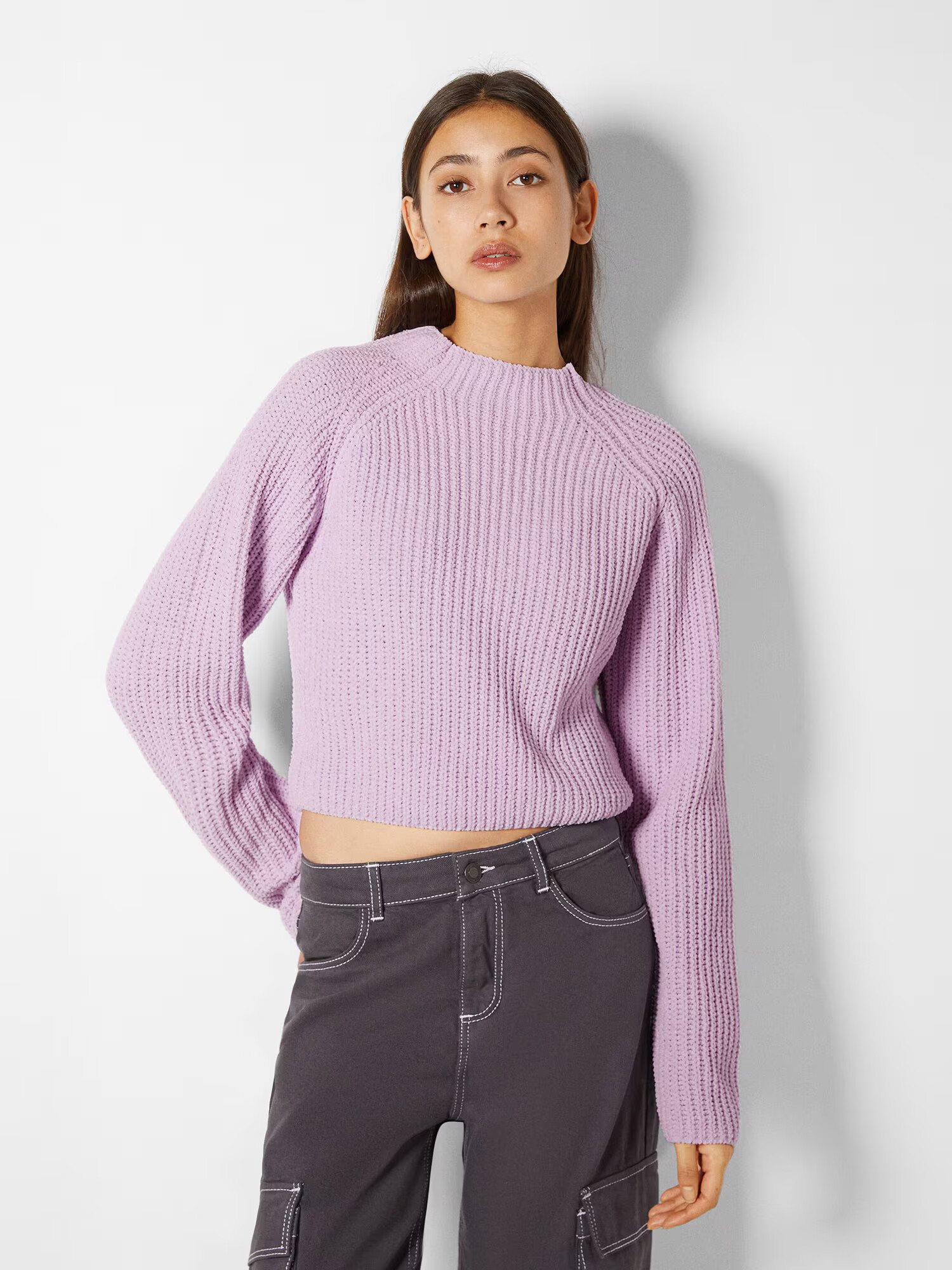 Bershka Pulover mauve - Pled.ro