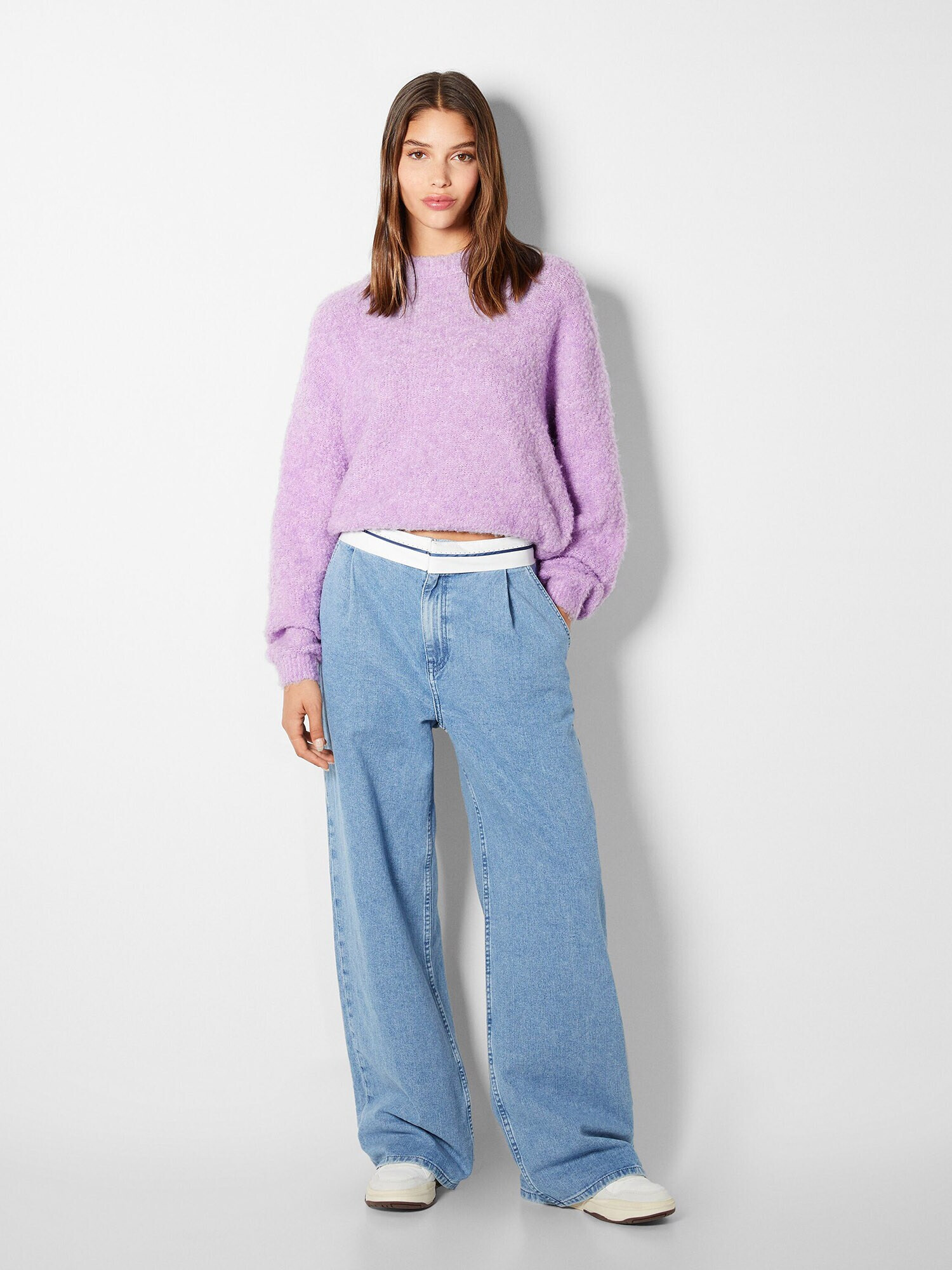 Bershka Pulover mauve - Pled.ro