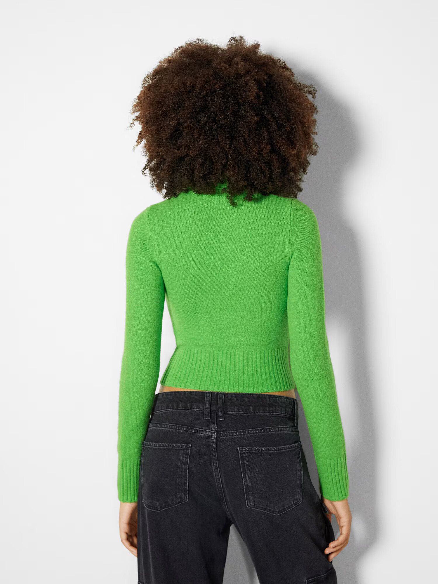 Bershka Pulover verde limetă - Pled.ro