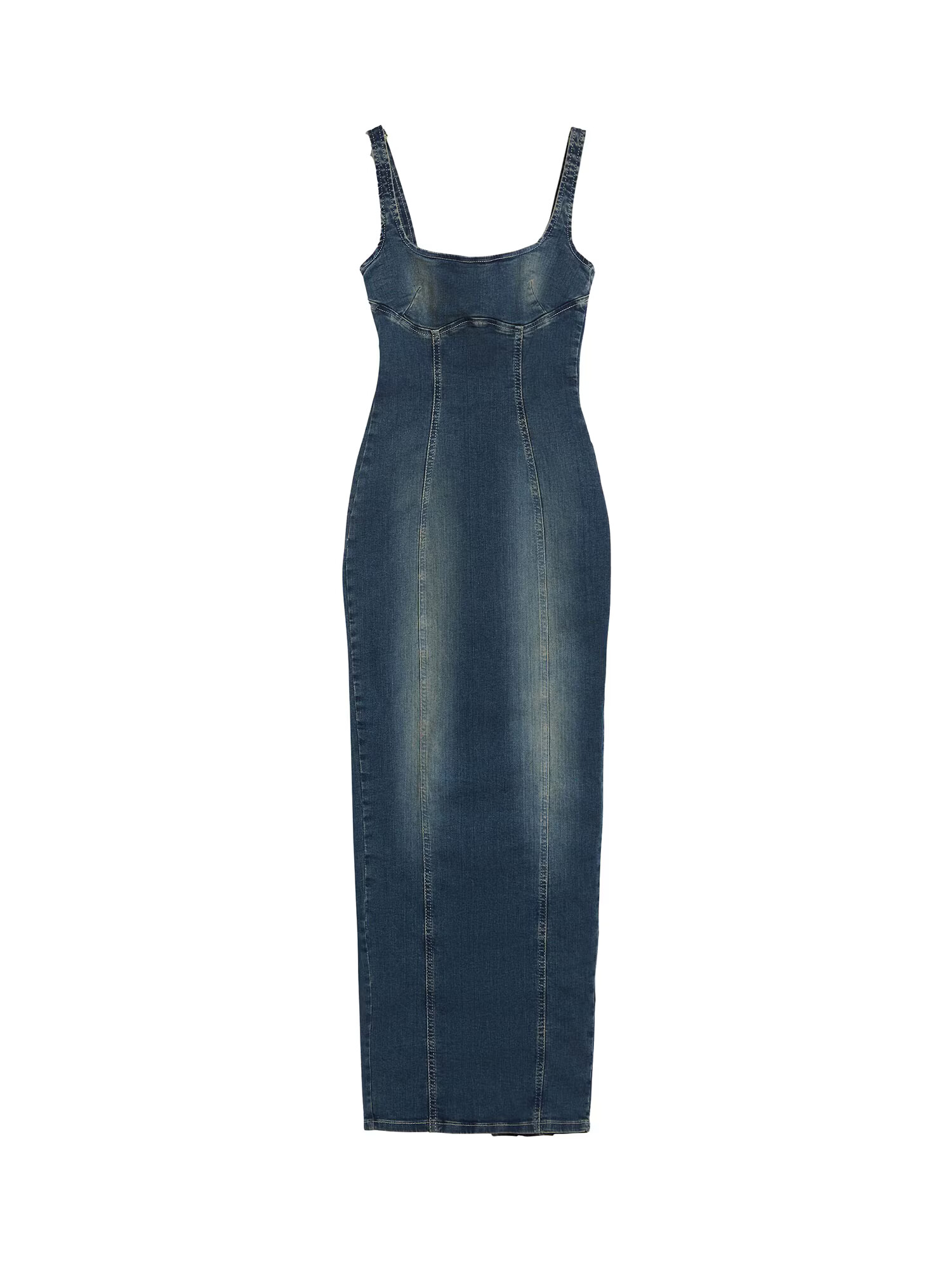 Bershka Rochie albastru denim - Pled.ro