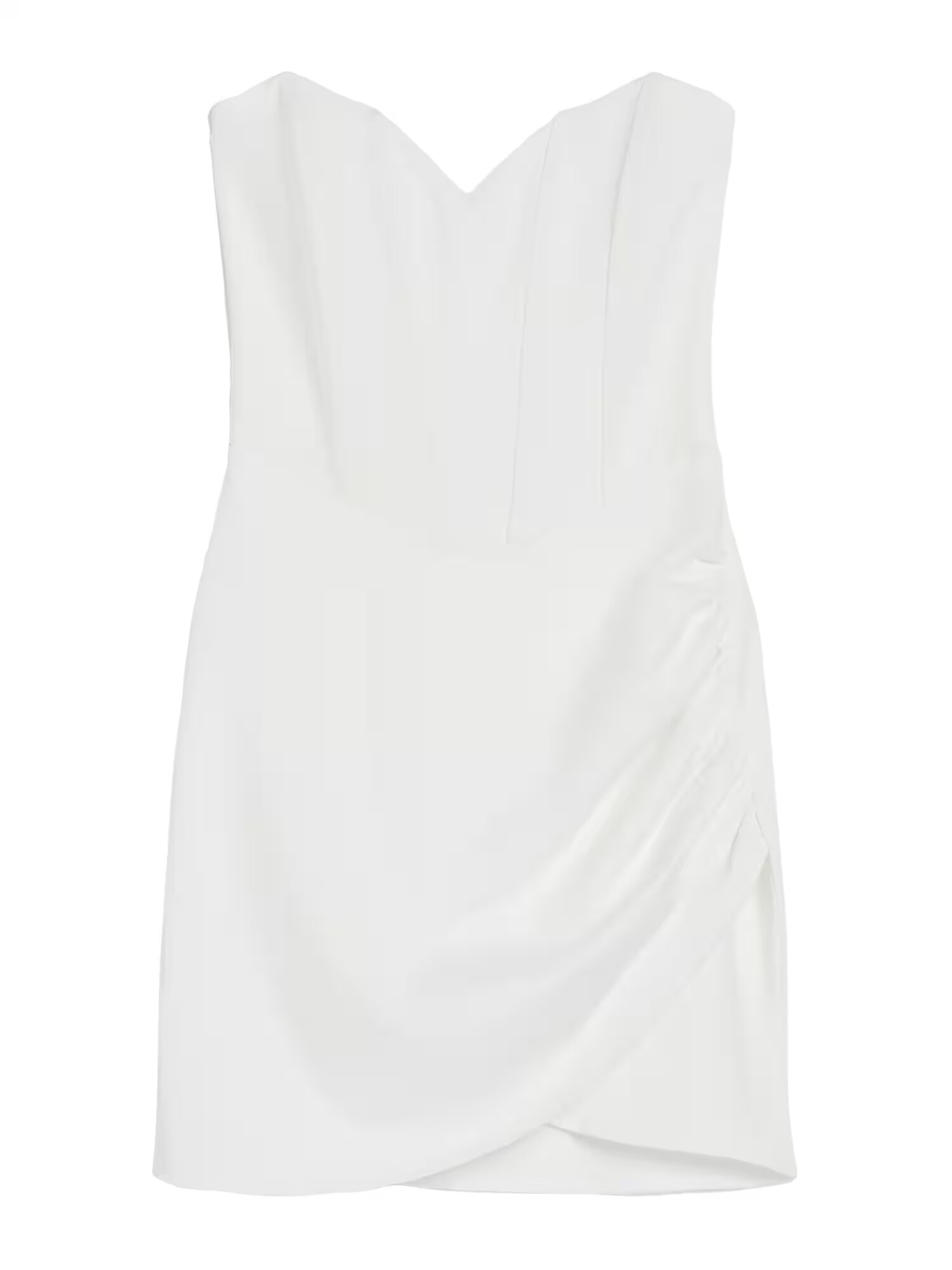 Bershka Rochie de cocktail alb murdar - Pled.ro