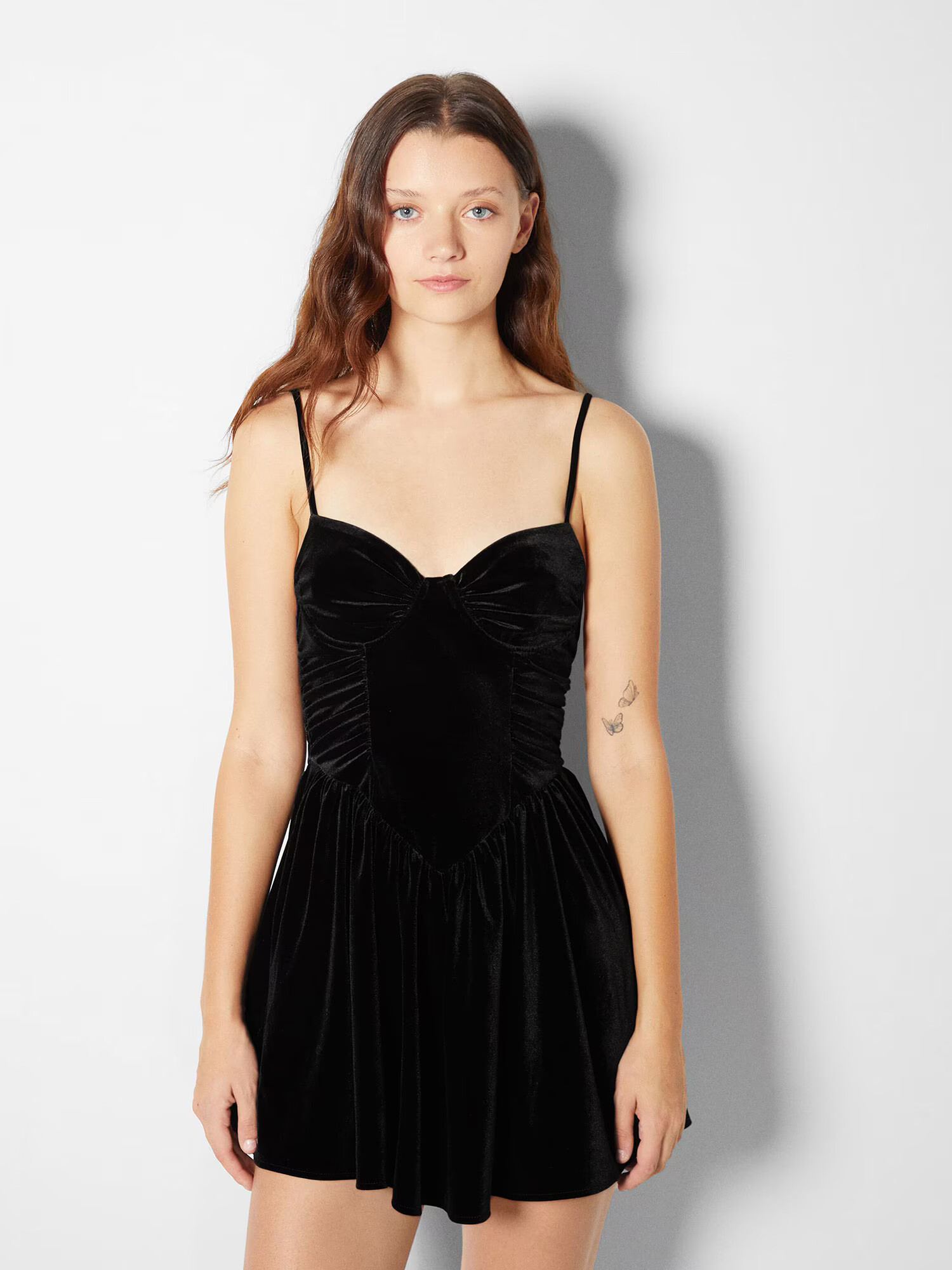 Bershka Rochie de cocktail negru - Pled.ro