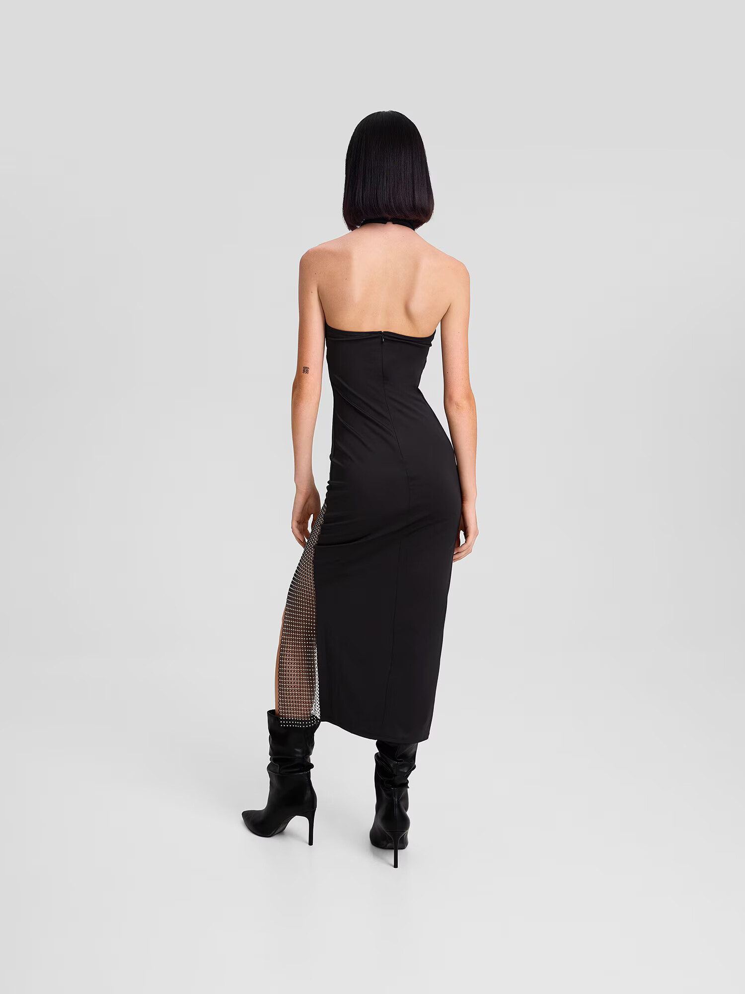 Bershka Rochie de cocktail negru - Pled.ro