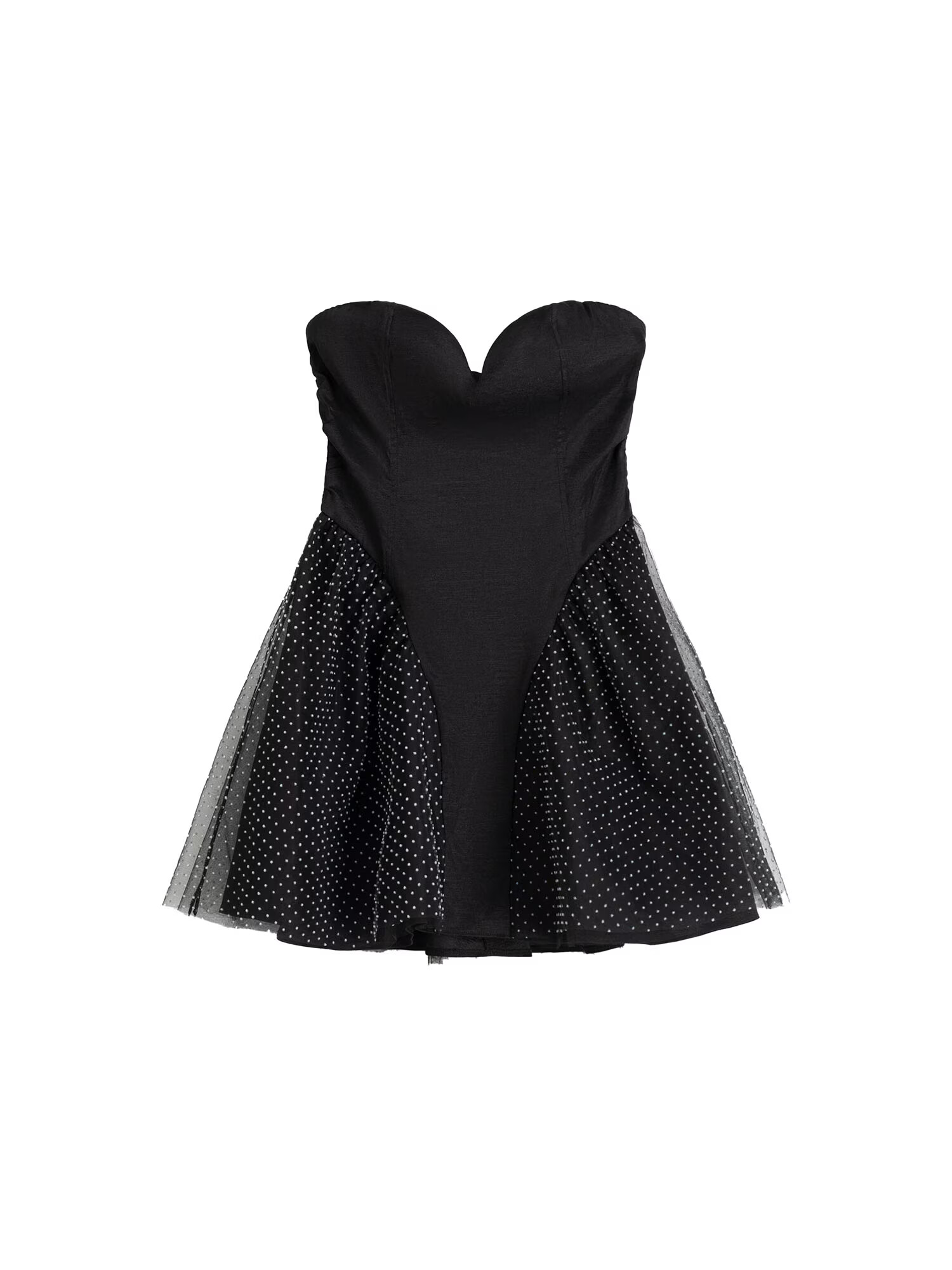 Bershka Rochie de cocktail negru / argintiu - Pled.ro