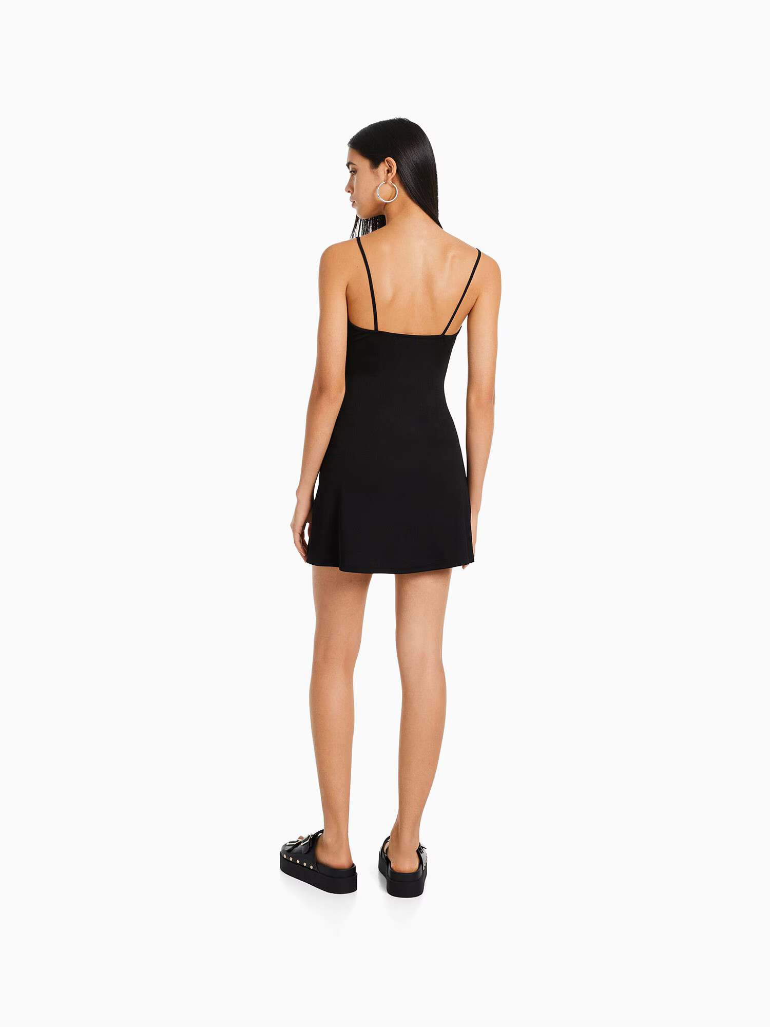 Bershka Rochie de vară negru - Pled.ro