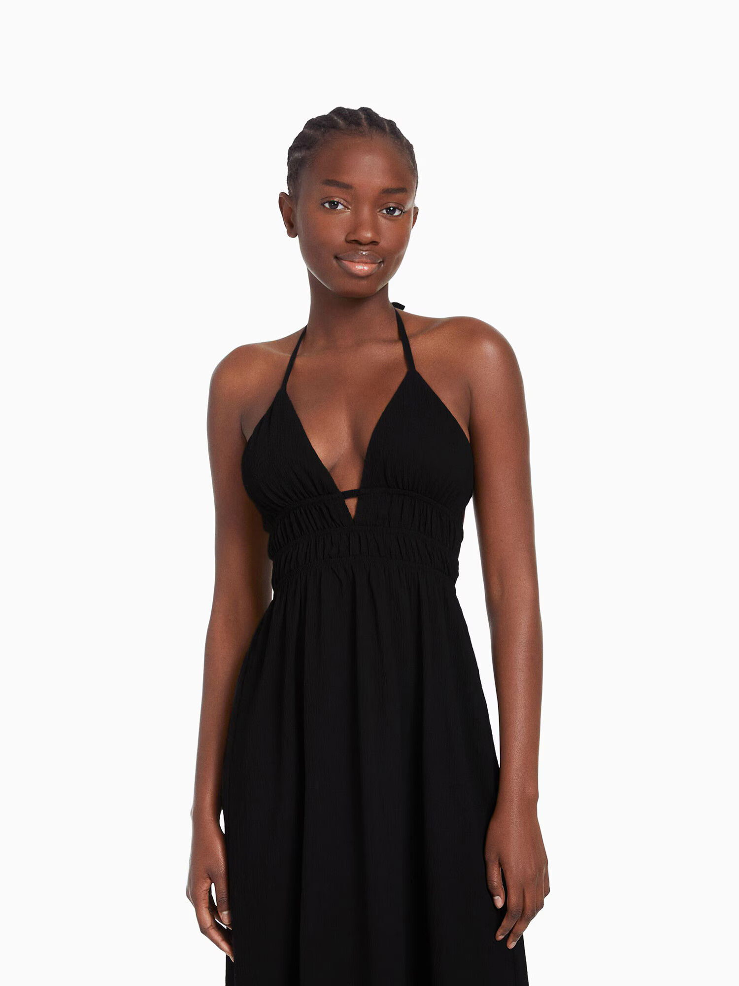 Bershka Rochie de vară negru - Pled.ro