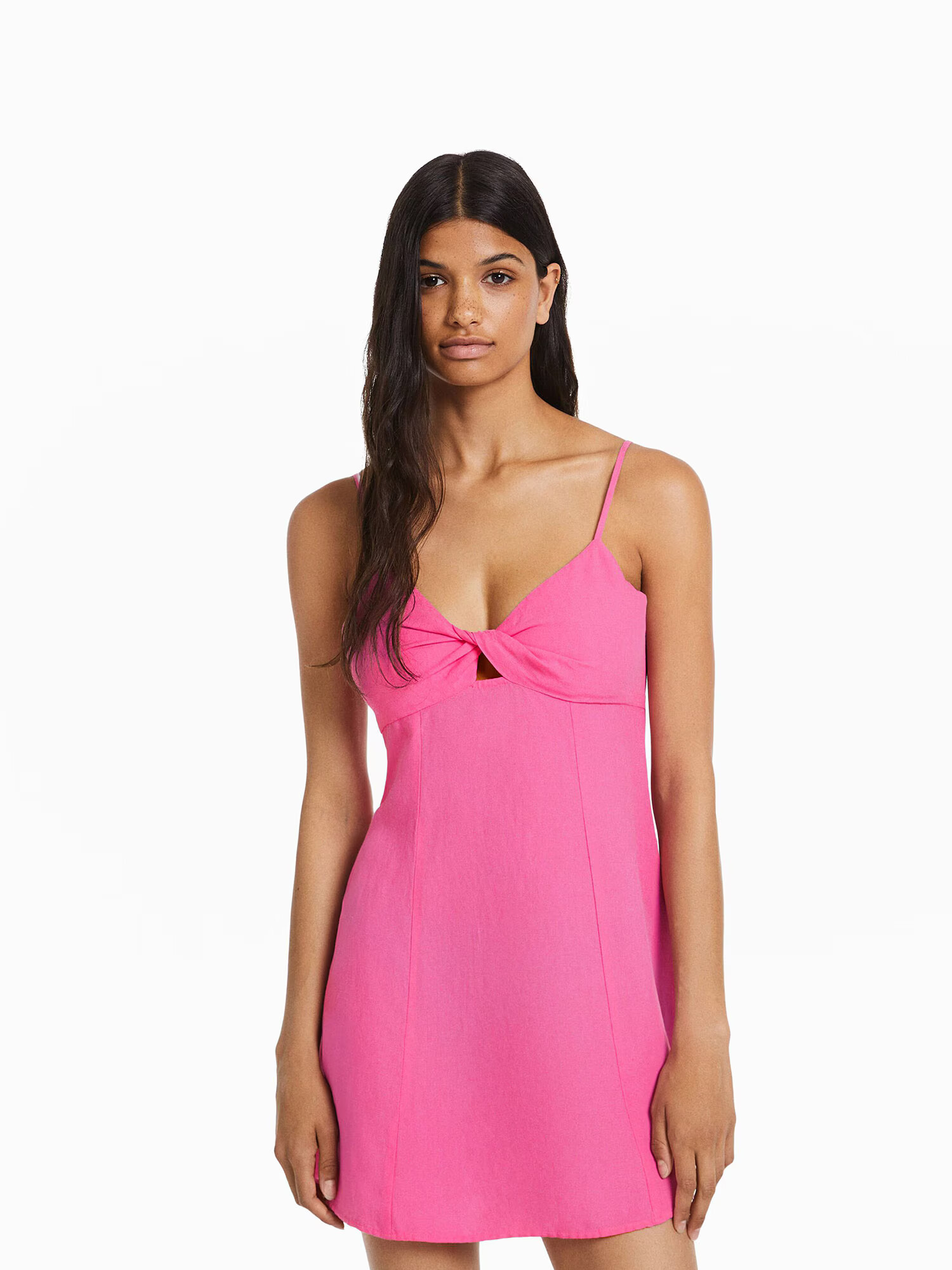 Bershka Rochie de vară fucsia - Pled.ro