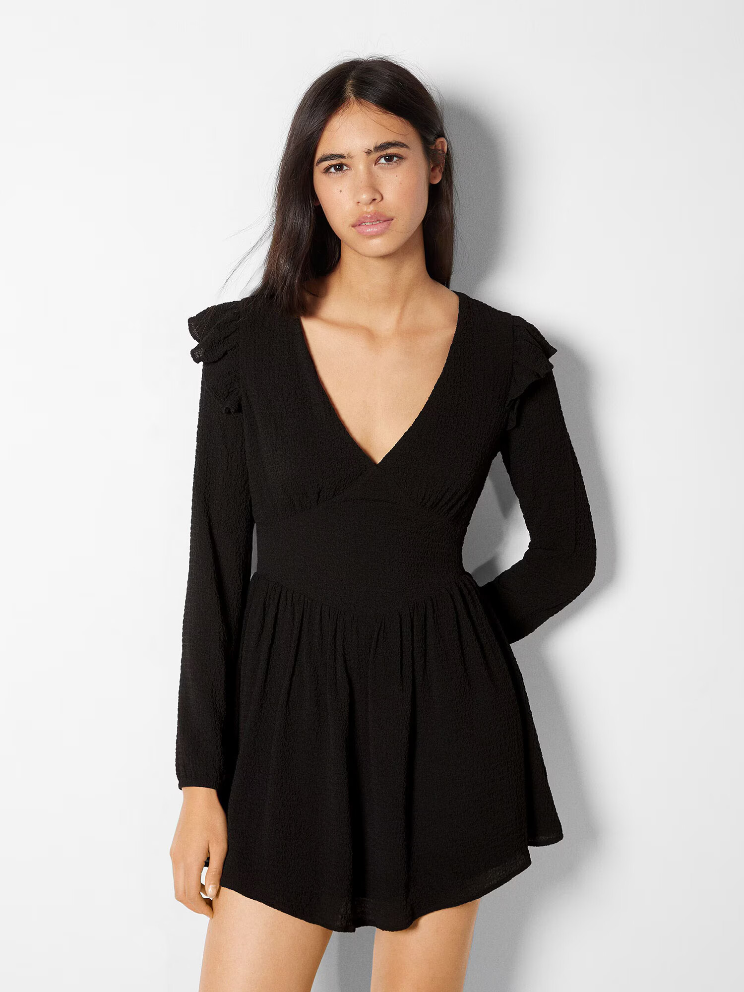 Bershka Rochie negru - Pled.ro