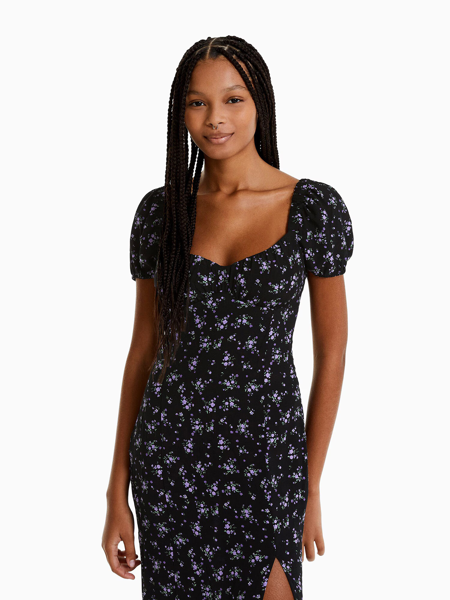 Bershka Rochie negru - Pled.ro