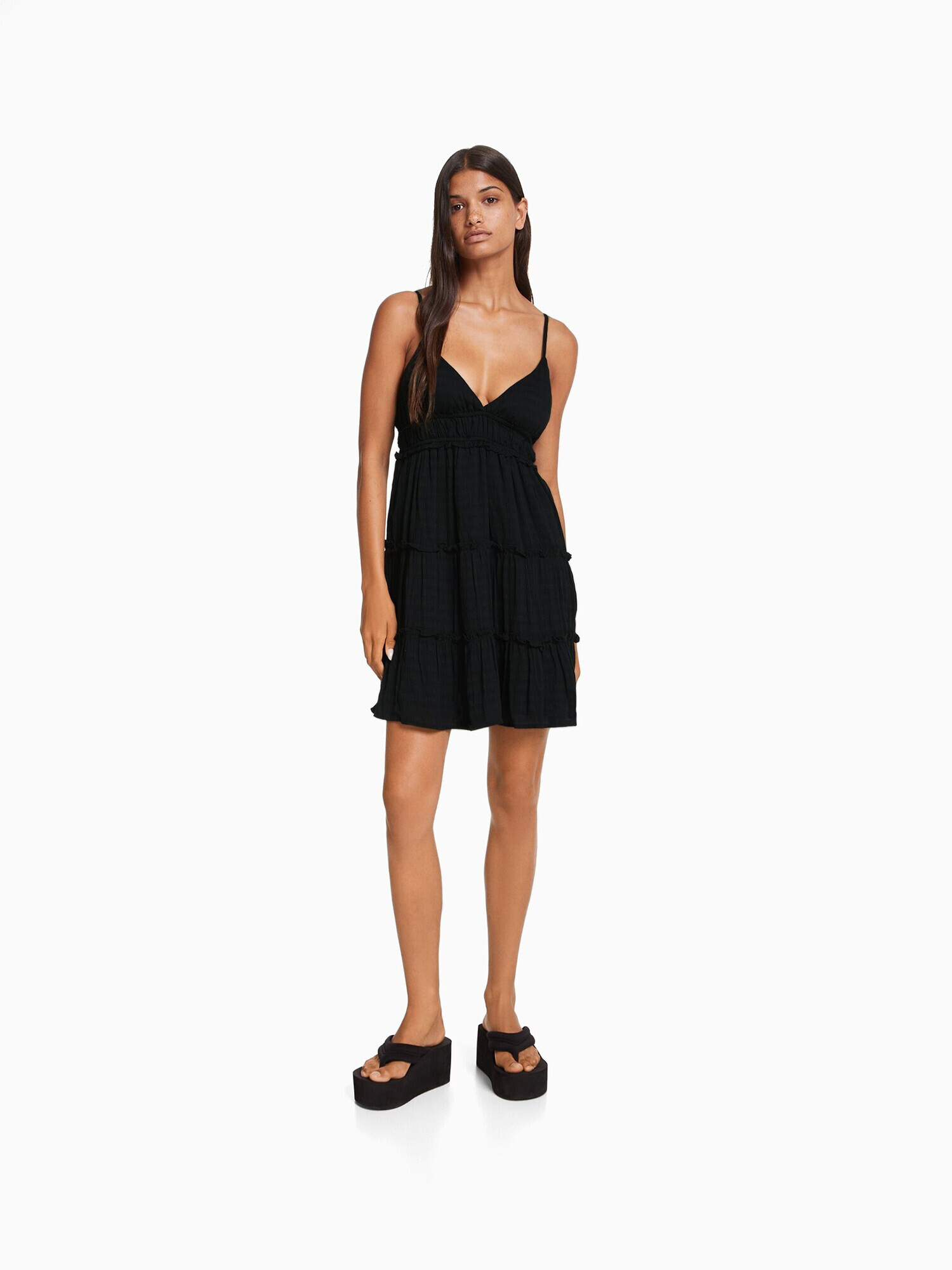 Bershka Rochie negru - Pled.ro