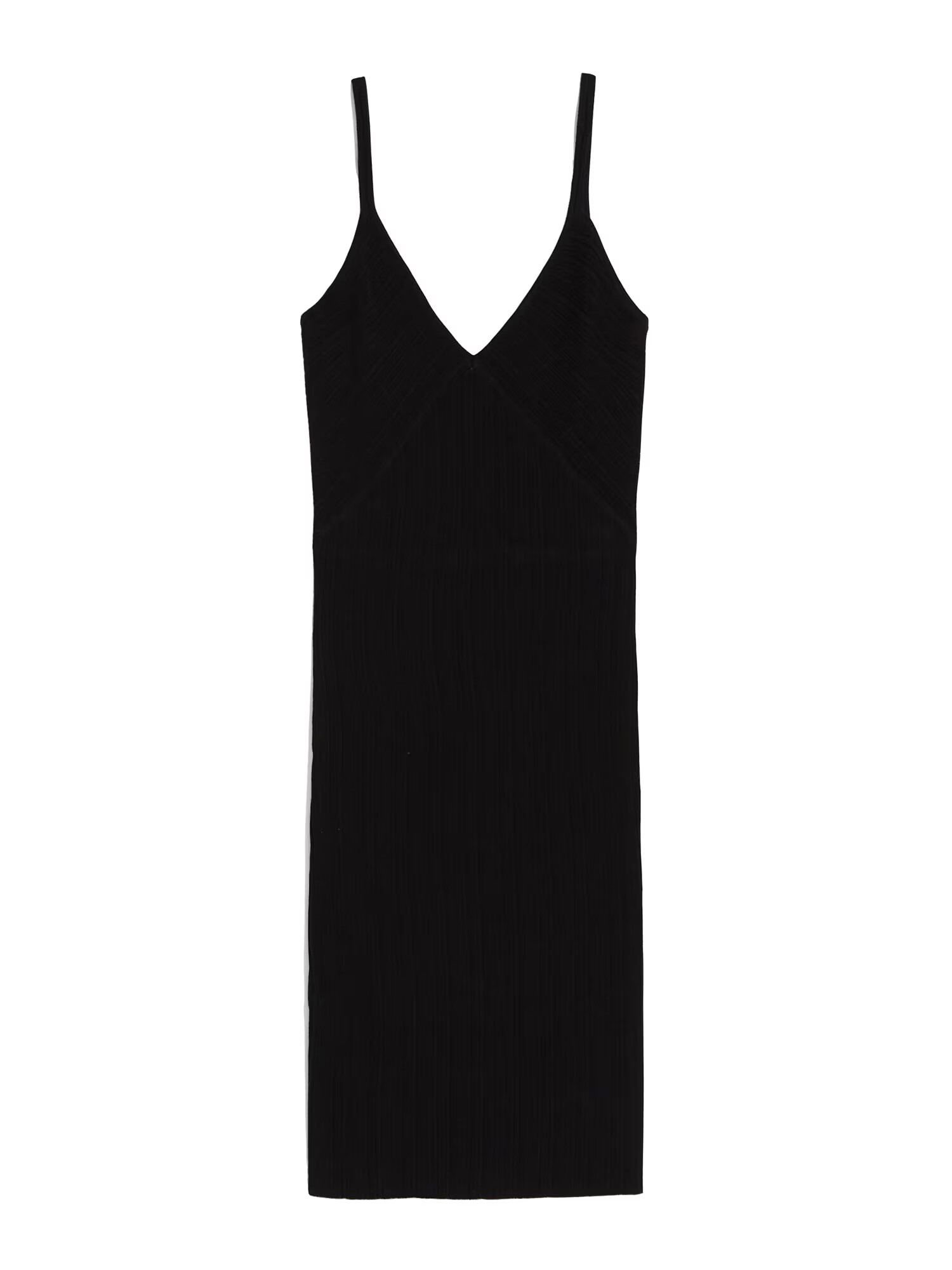 Bershka Rochie tricotat negru - Pled.ro