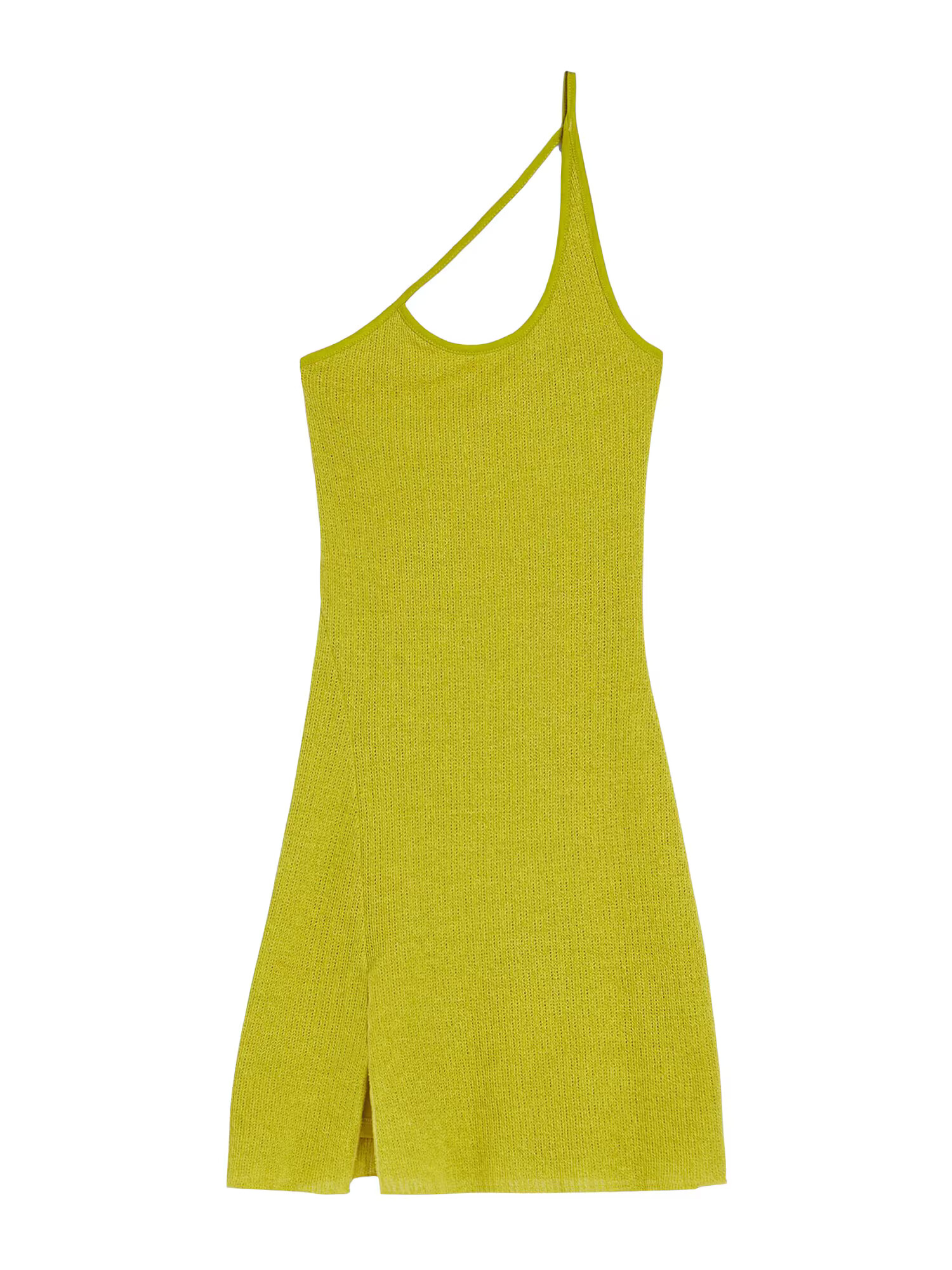 Bershka Rochie tricotat verde stuf - Pled.ro