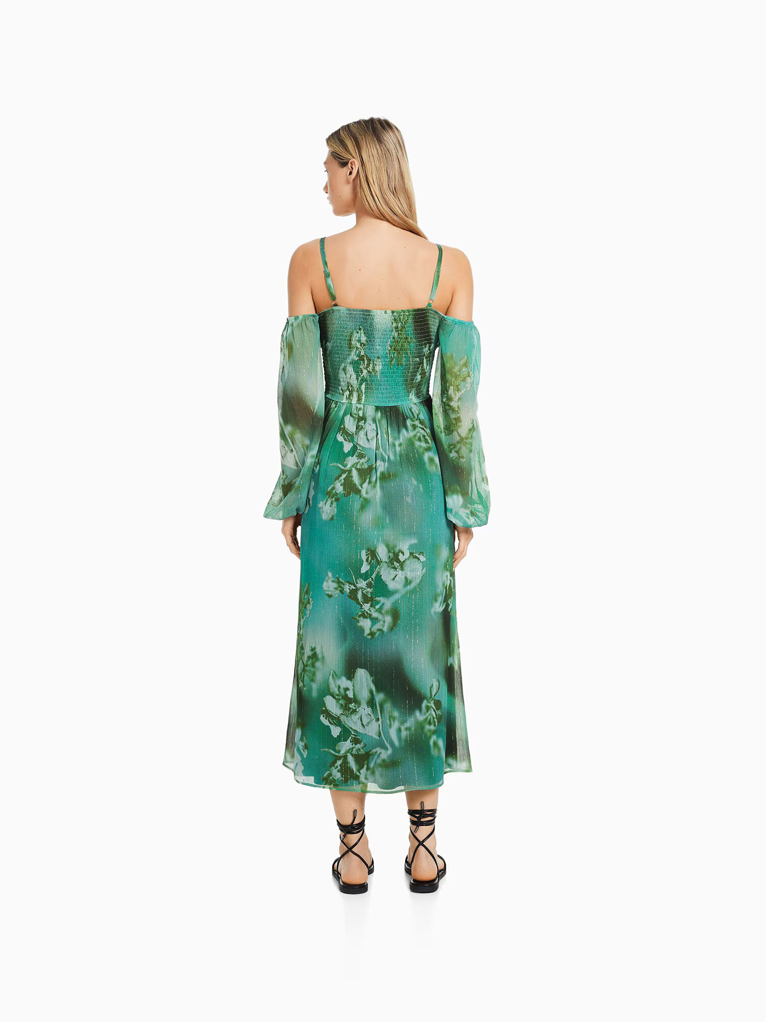 Bershka Rochie verde smarald / verde închis - Pled.ro