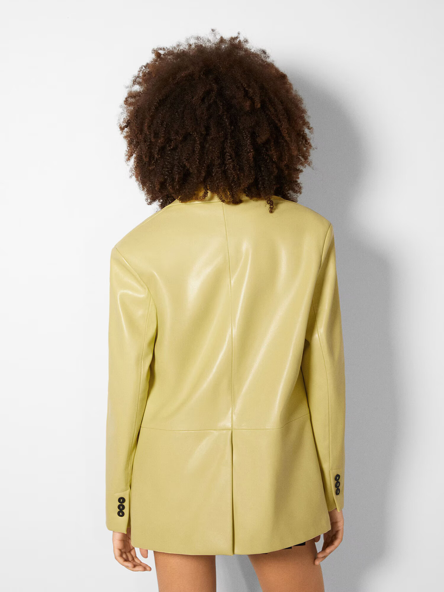 Bershka Sacou galben citron - Pled.ro