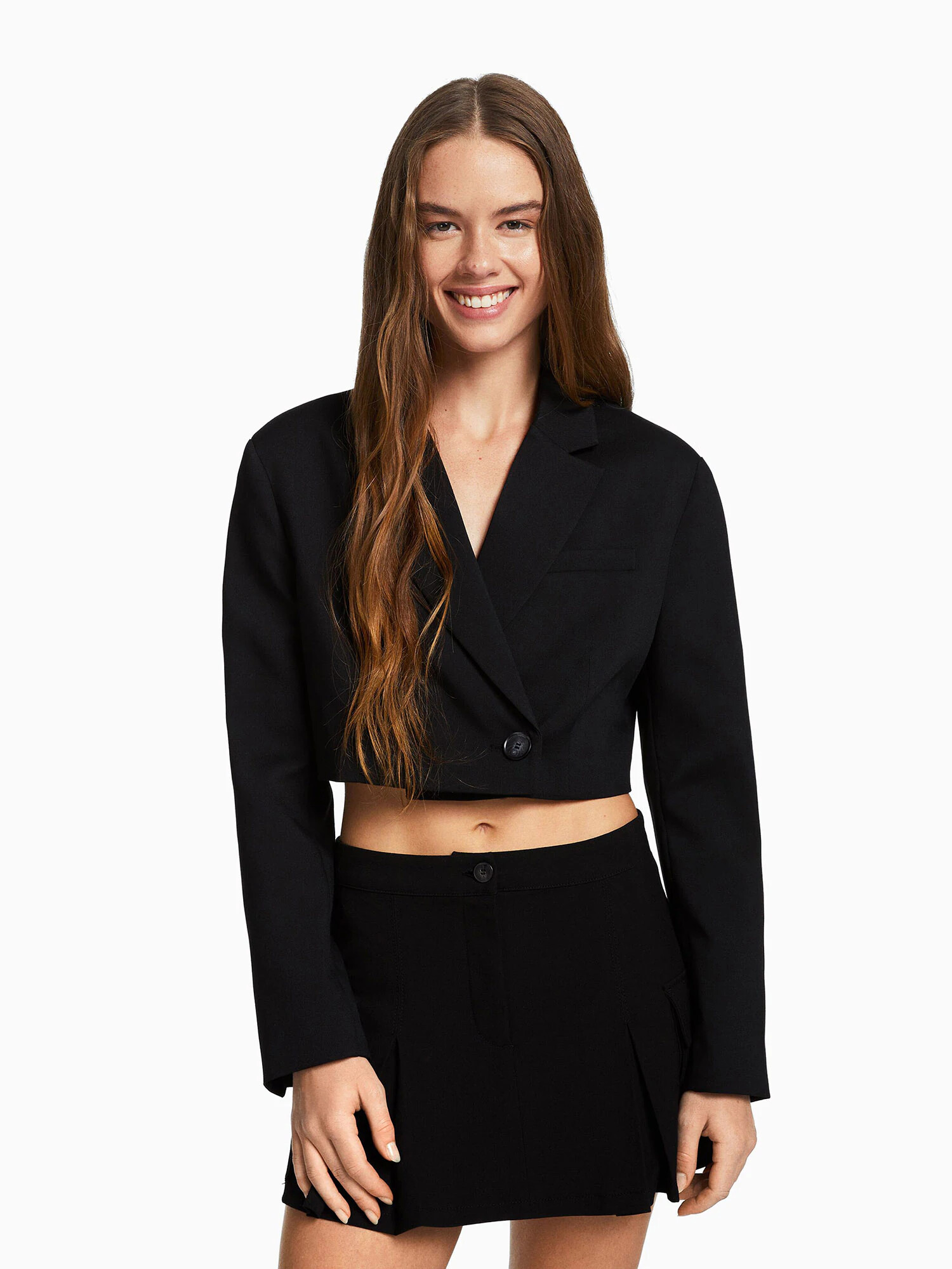 Bershka Sacou negru - Pled.ro