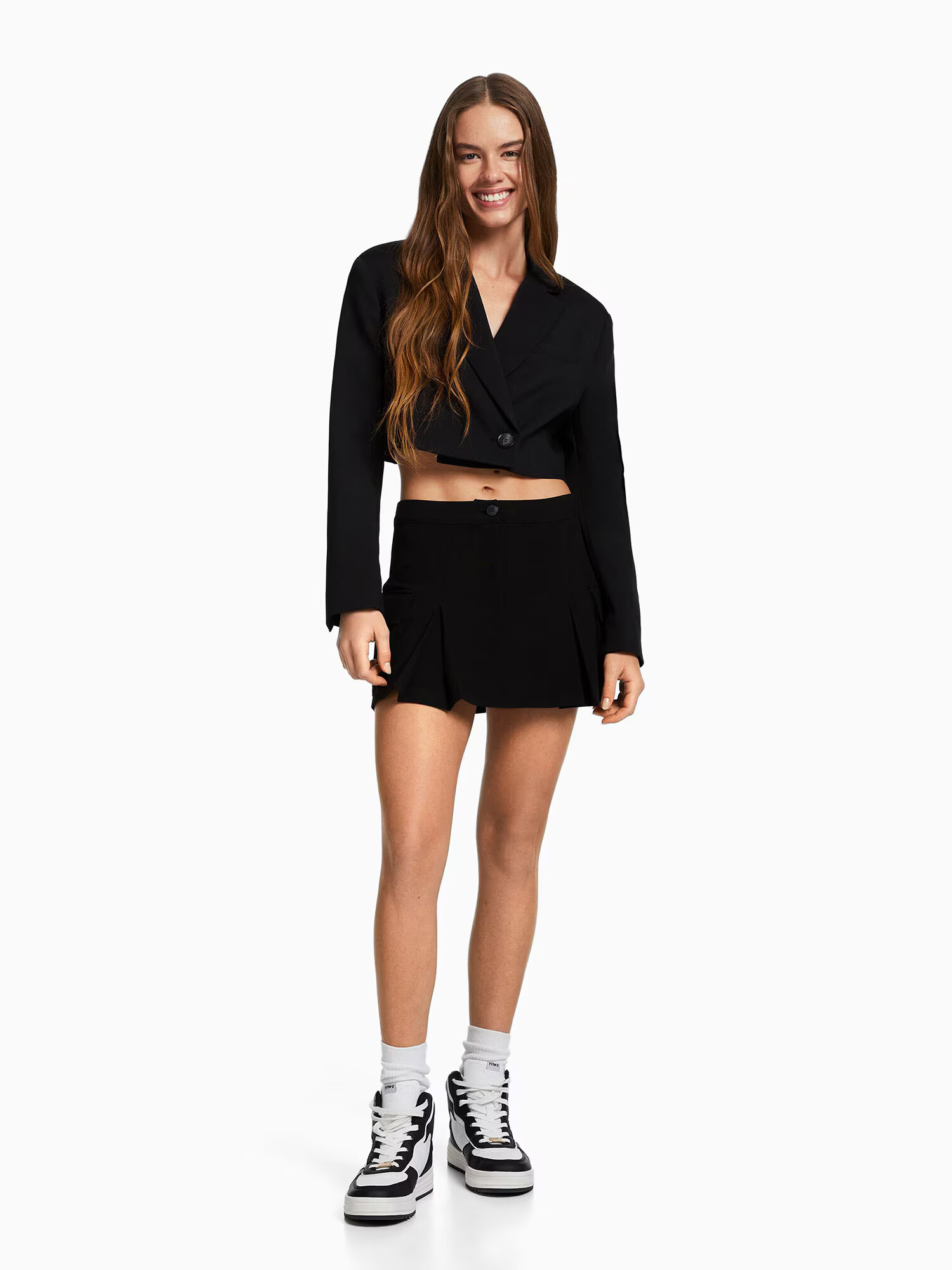 Bershka Sacou negru - Pled.ro