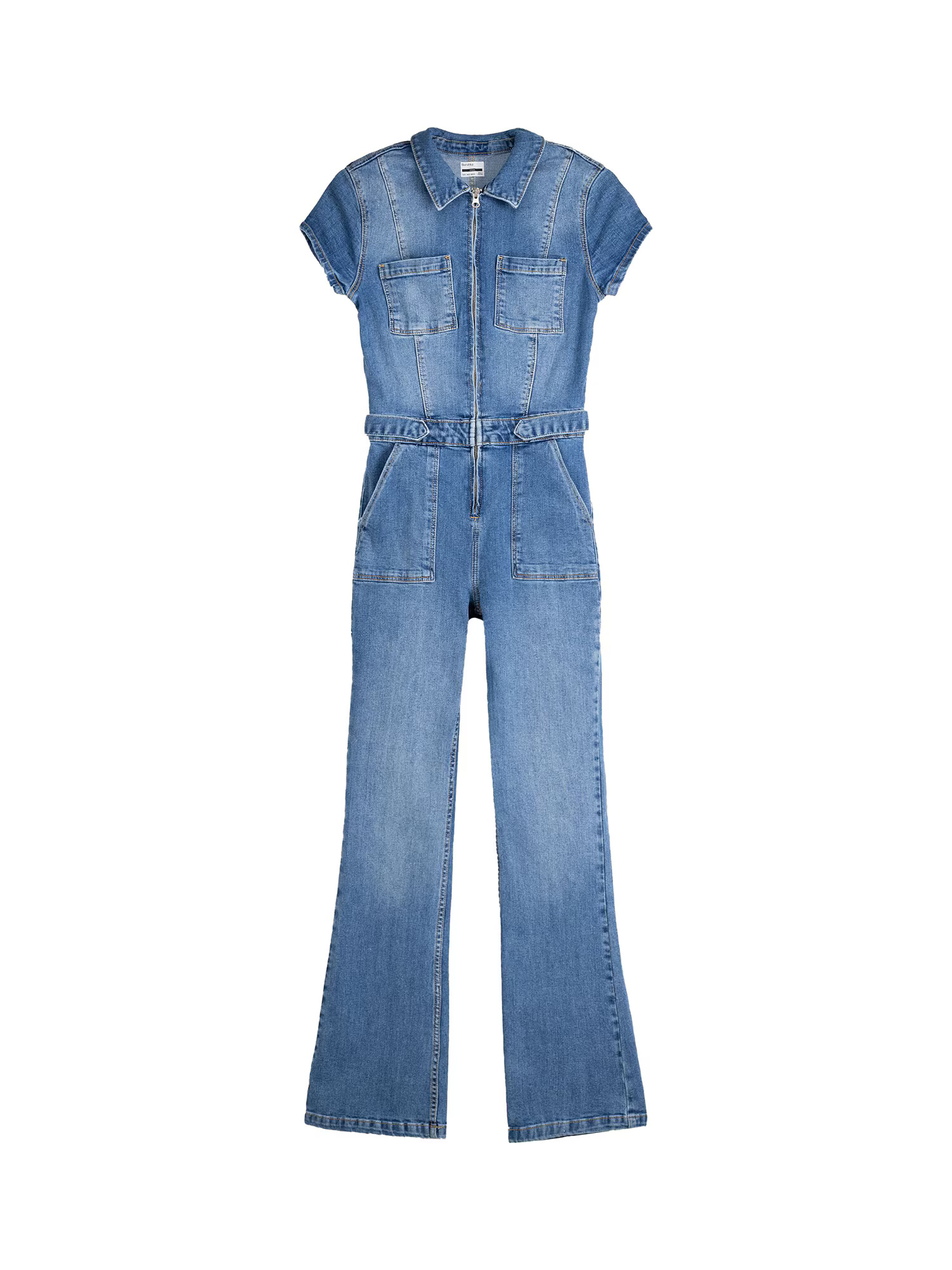 Bershka Salopeta albastru denim - Pled.ro