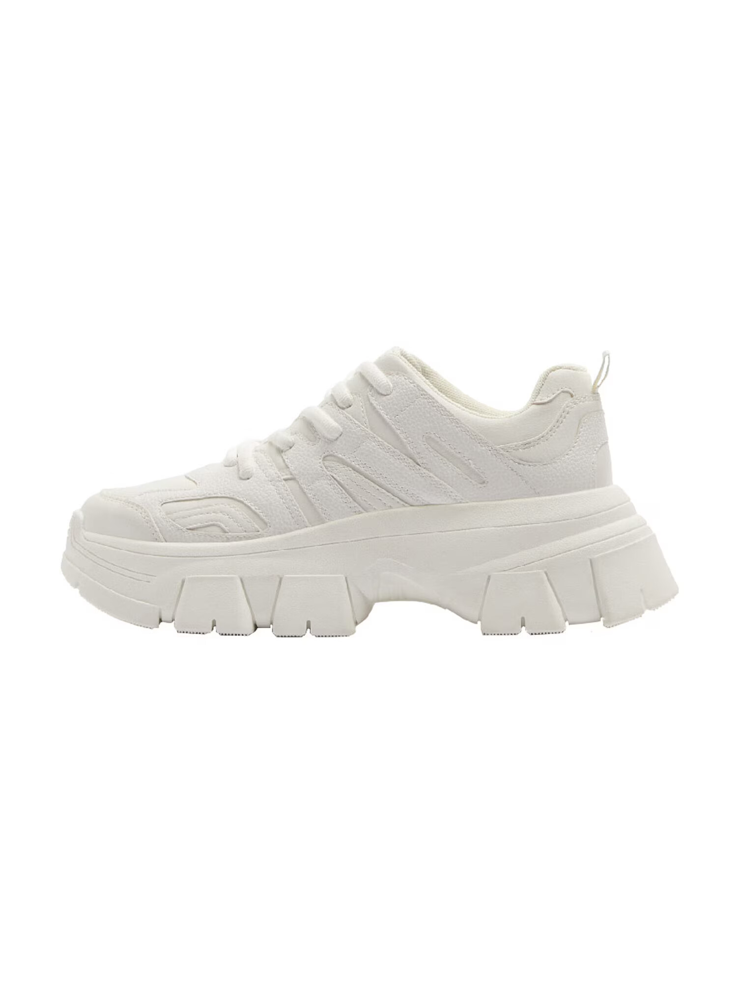 Bershka Sneaker low alb - Pled.ro