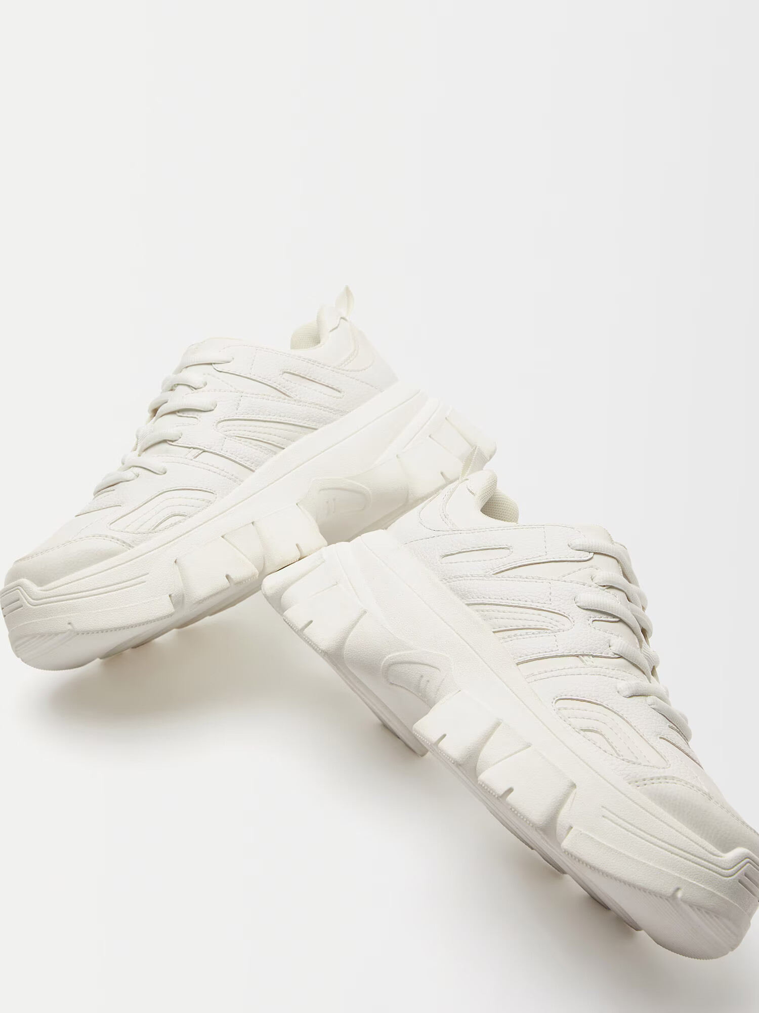 Bershka Sneaker low alb - Pled.ro