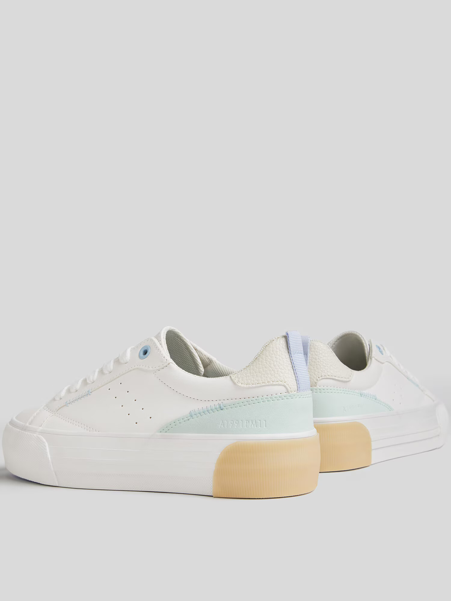 Bershka Sneaker low alb - Pled.ro