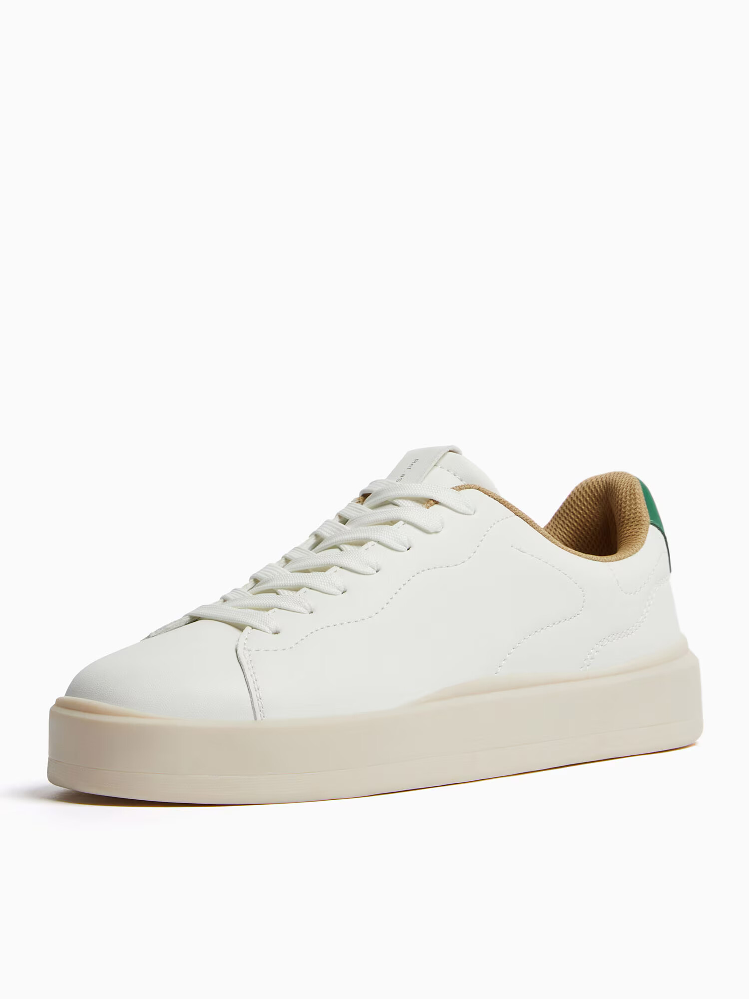 Bershka Sneaker low alb - Pled.ro