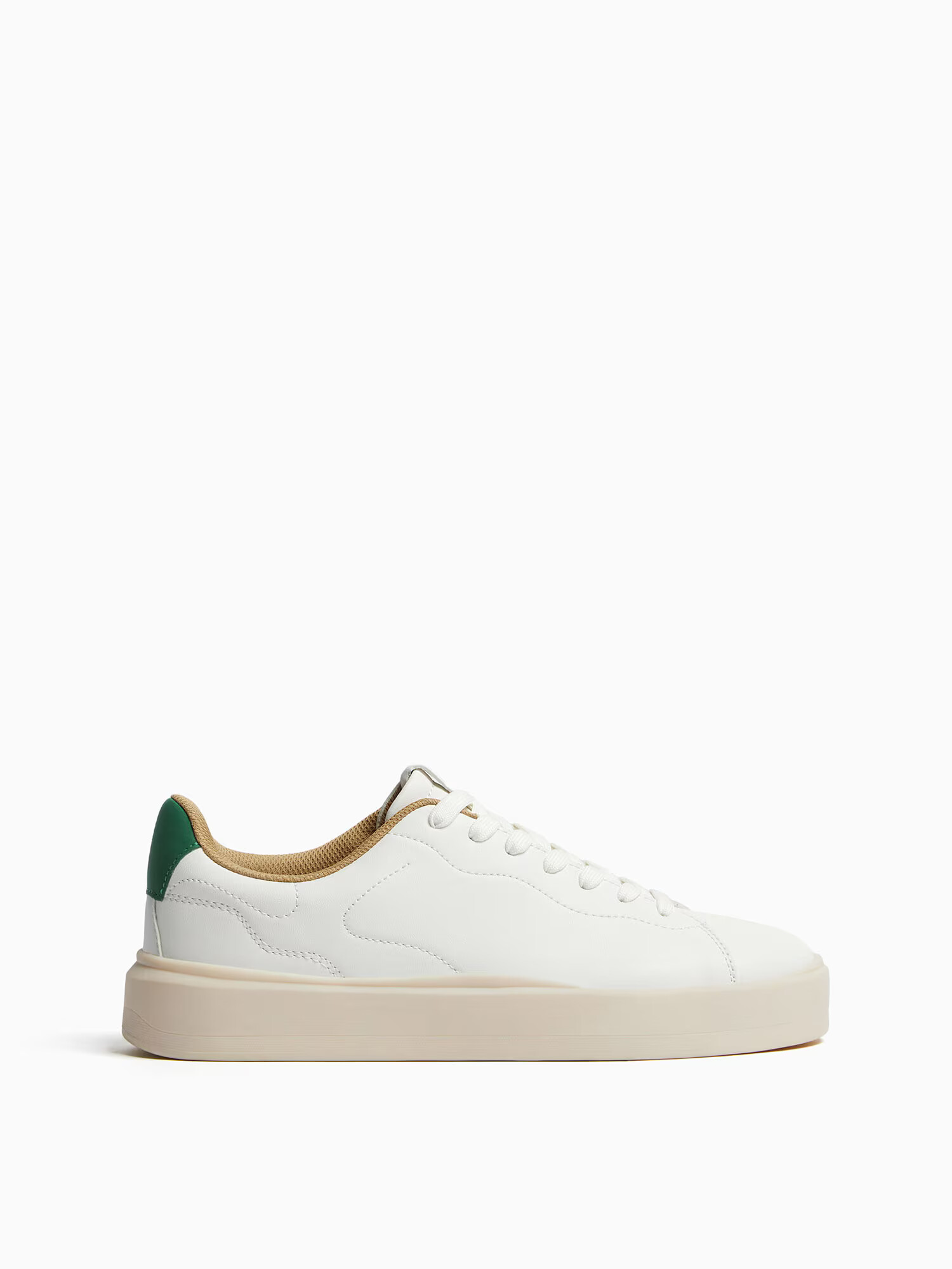 Bershka Sneaker low alb - Pled.ro