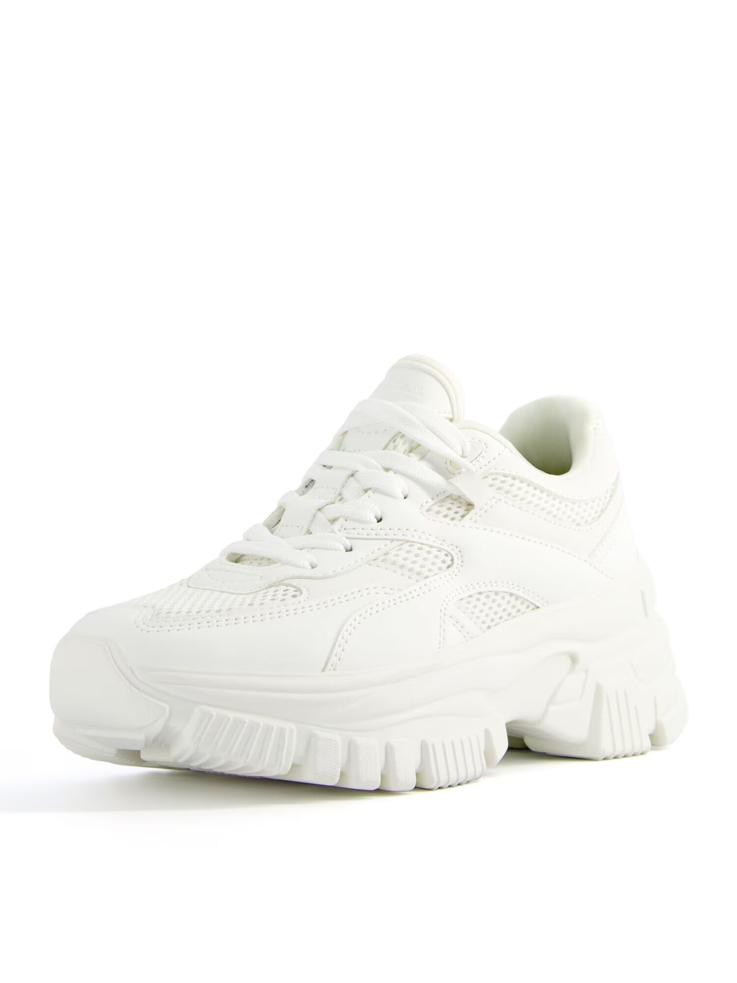 Bershka Sneaker low alb - Pled.ro