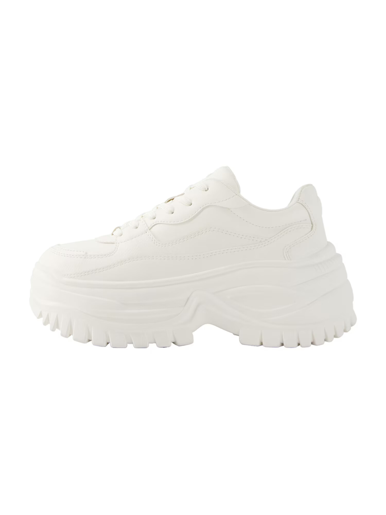 Bershka Sneaker low alb - Pled.ro