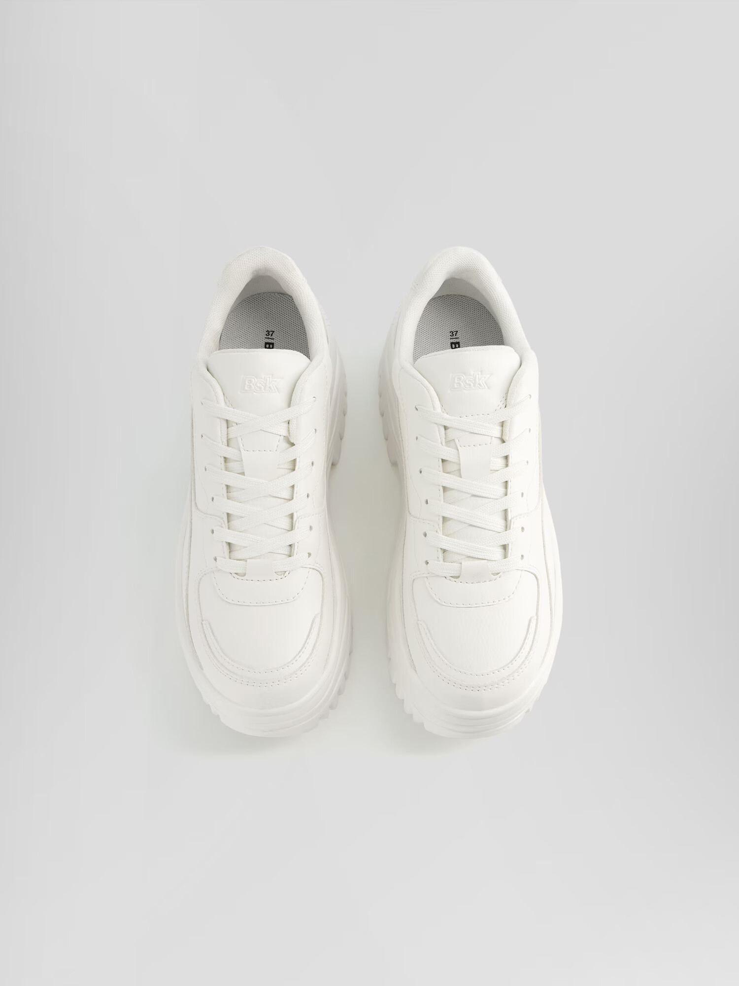 Bershka Sneaker low alb - Pled.ro