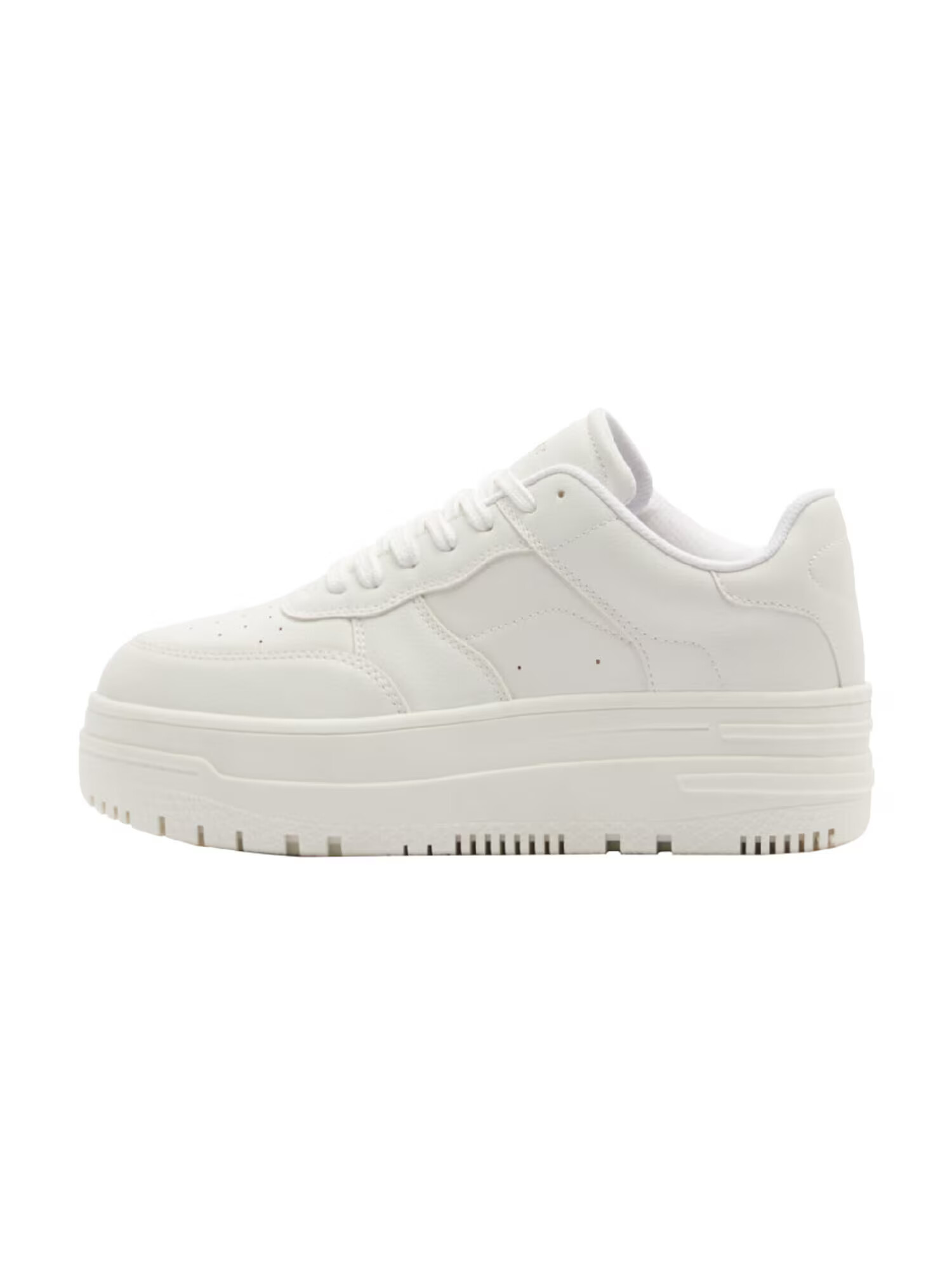 Bershka Sneaker low alb - Pled.ro