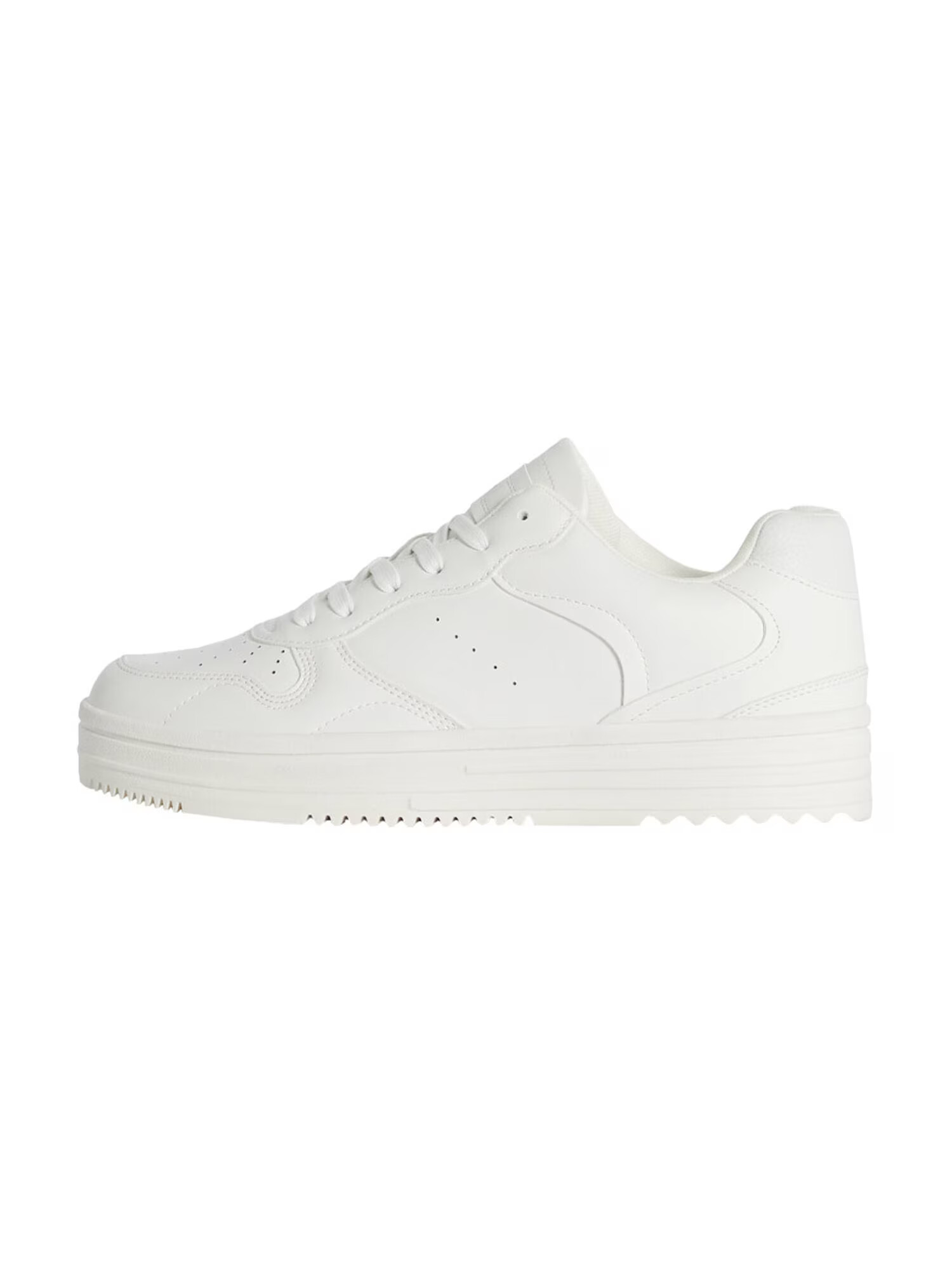 Bershka Sneaker low alb - Pled.ro