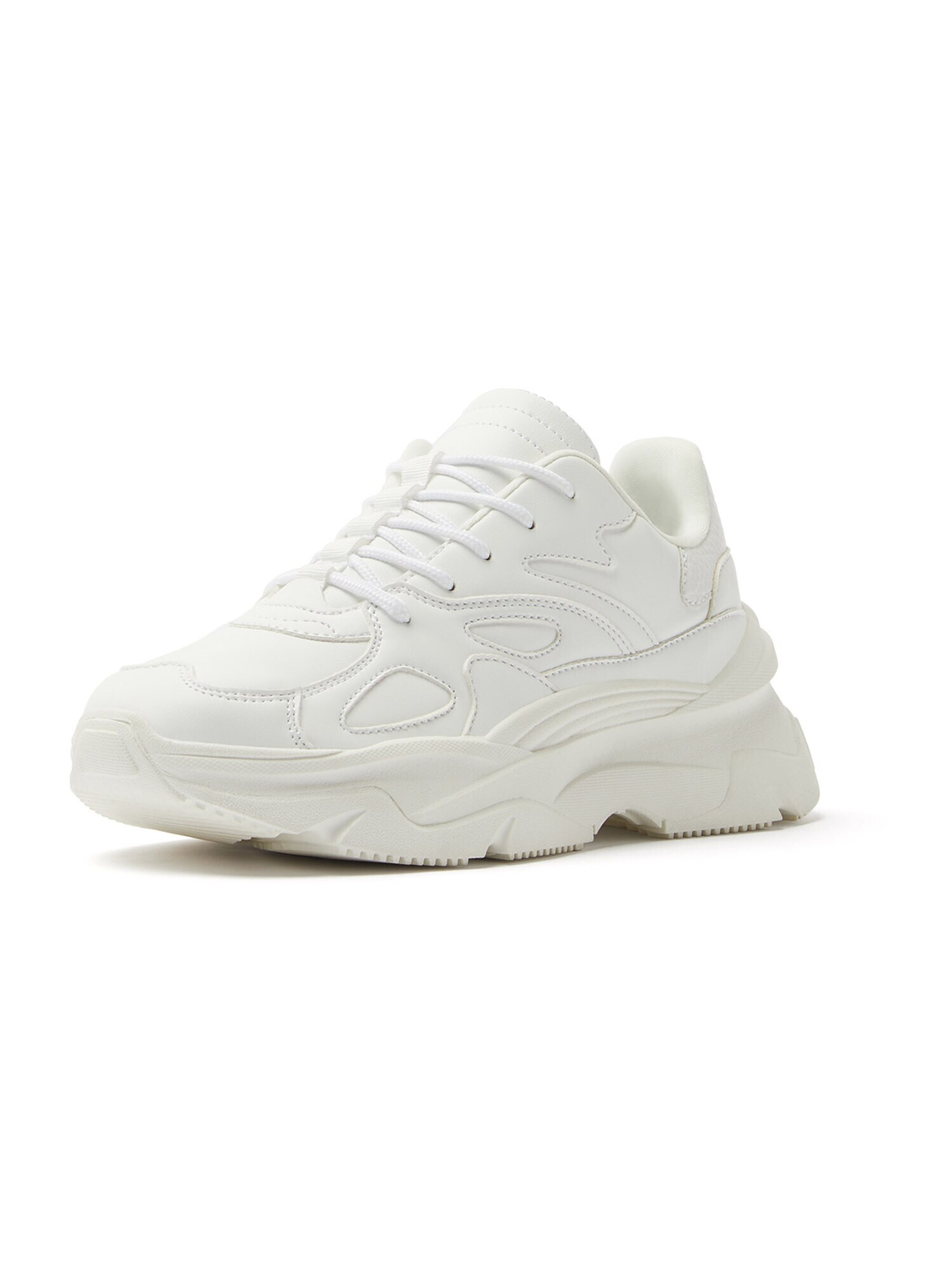 Bershka Sneaker low alb murdar - Pled.ro