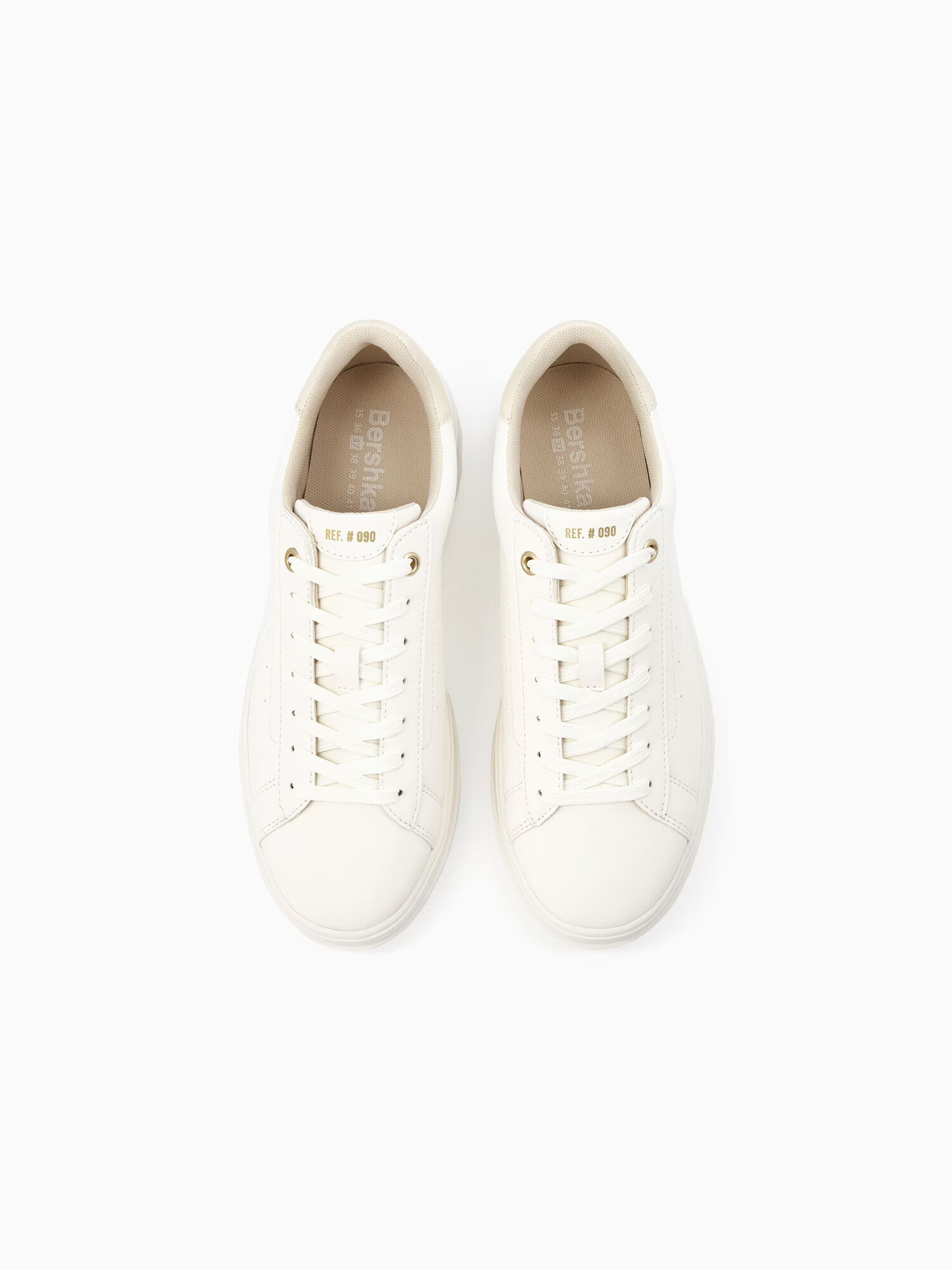 Bershka Sneaker low alb - Pled.ro