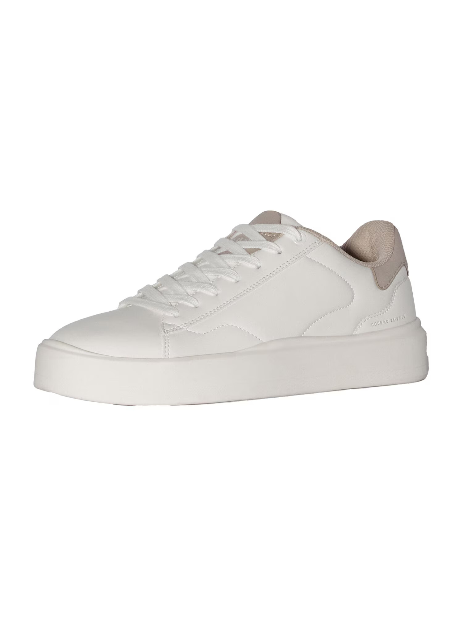 Bershka Sneaker low bej închis / alb - Pled.ro