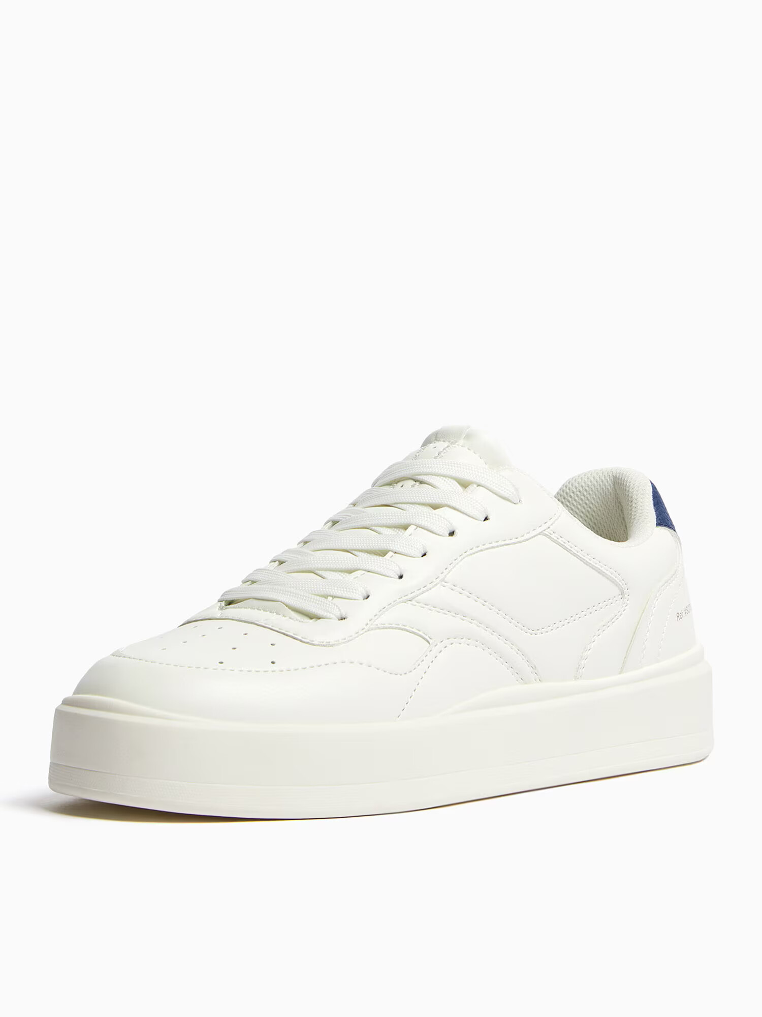 Bershka Sneaker low bleumarin / alb - Pled.ro