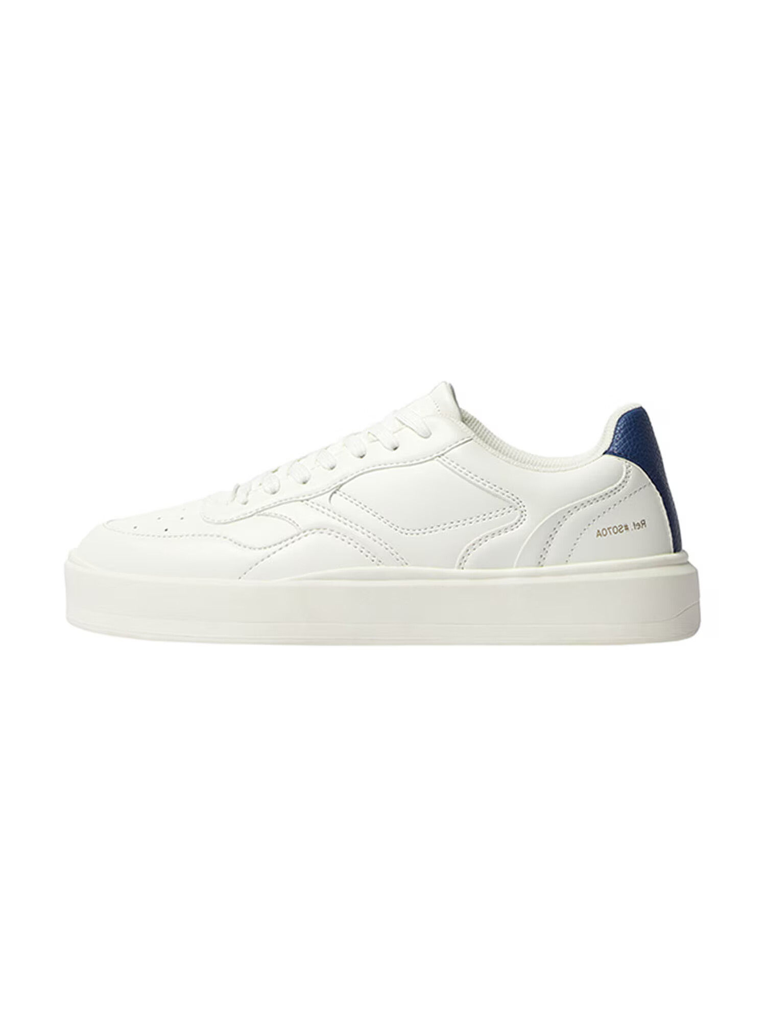 Bershka Sneaker low bleumarin / alb - Pled.ro