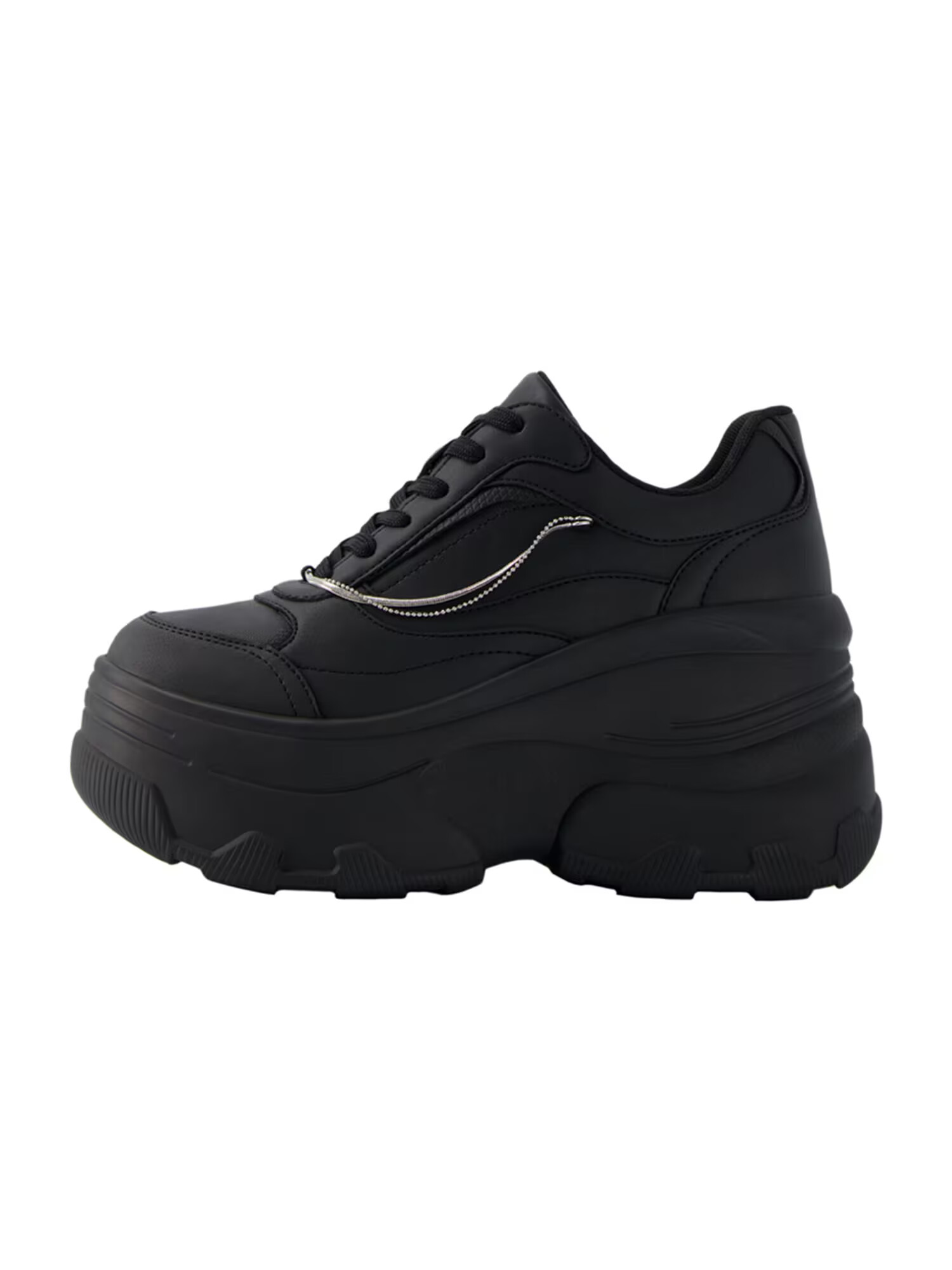 Bershka Sneaker low negru - Pled.ro