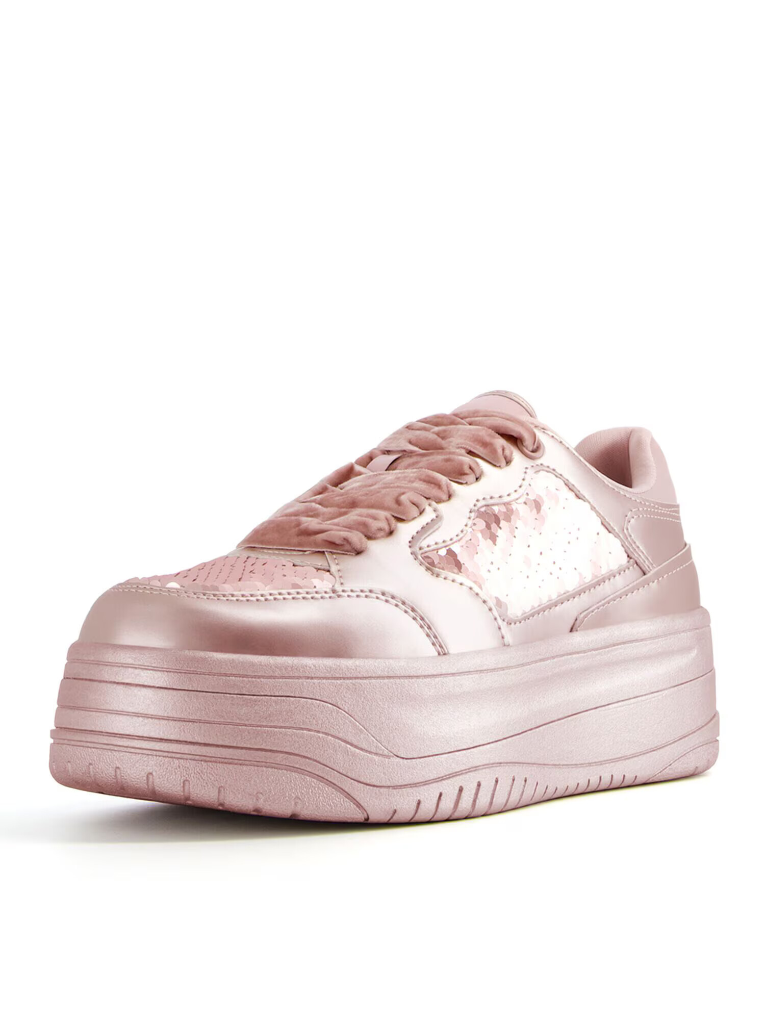 Bershka Sneaker low roz deschis - Pled.ro