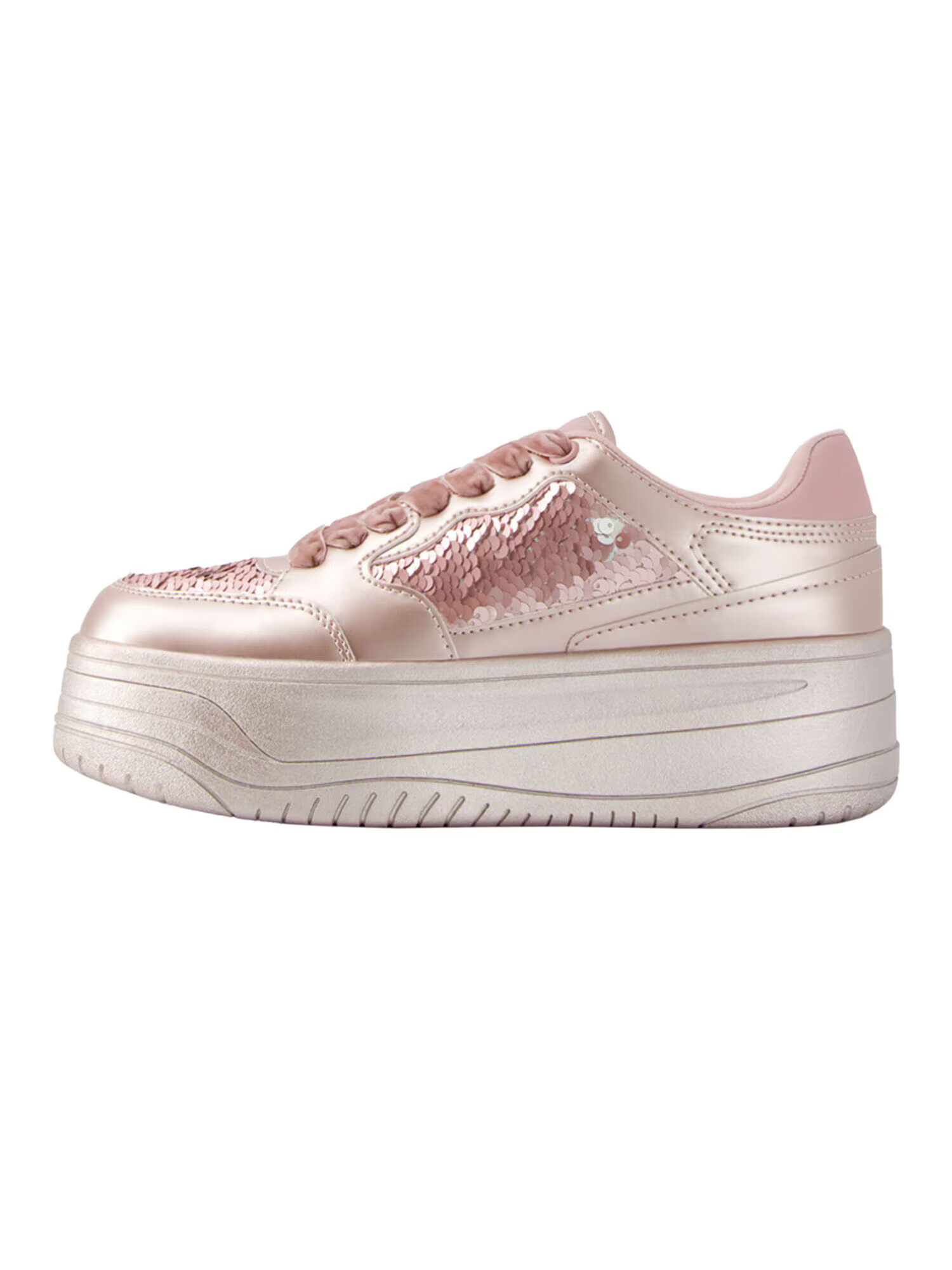 Bershka Sneaker low roz deschis - Pled.ro