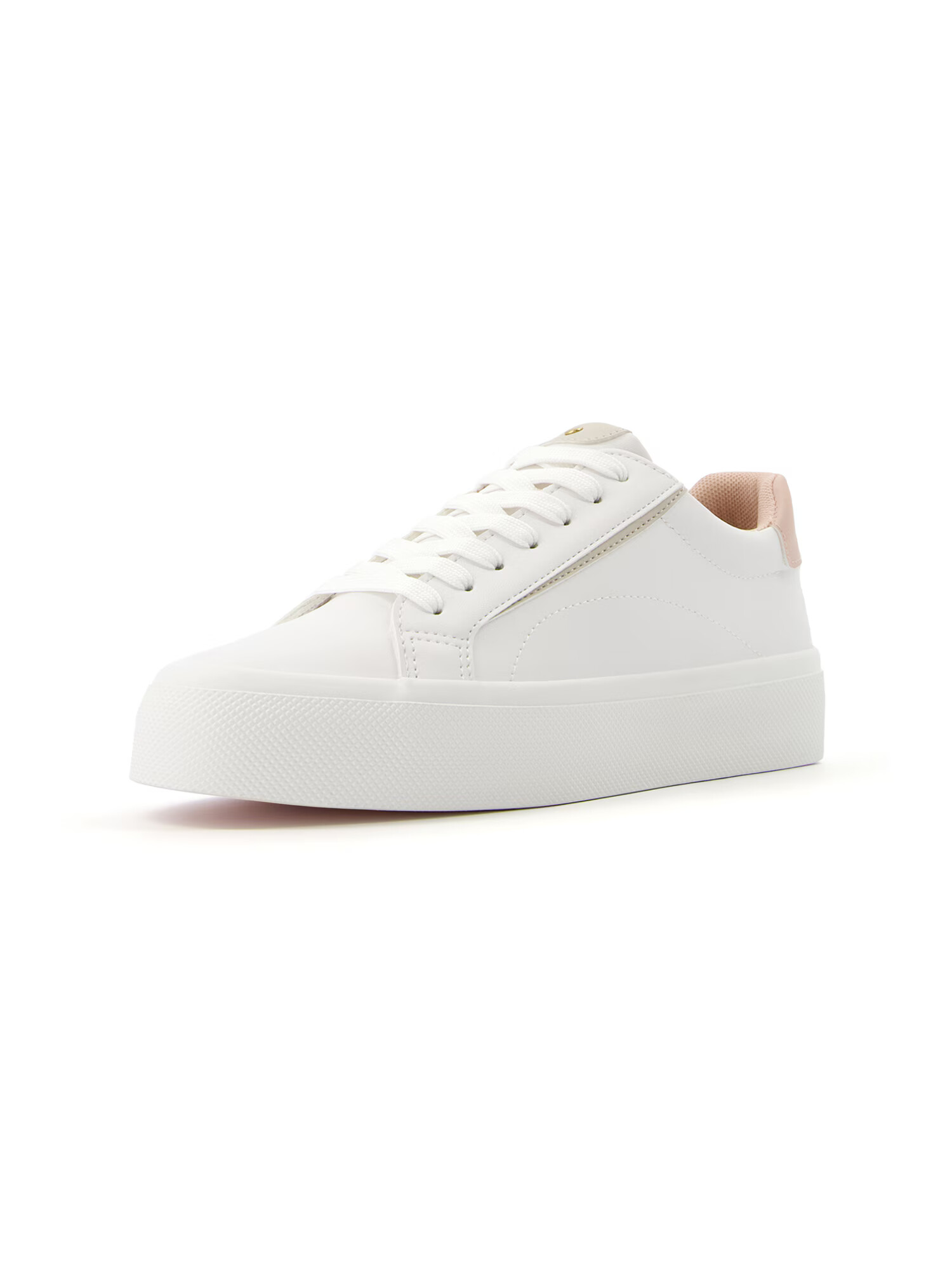 Bershka Sneaker low roz pudră / alb - Pled.ro